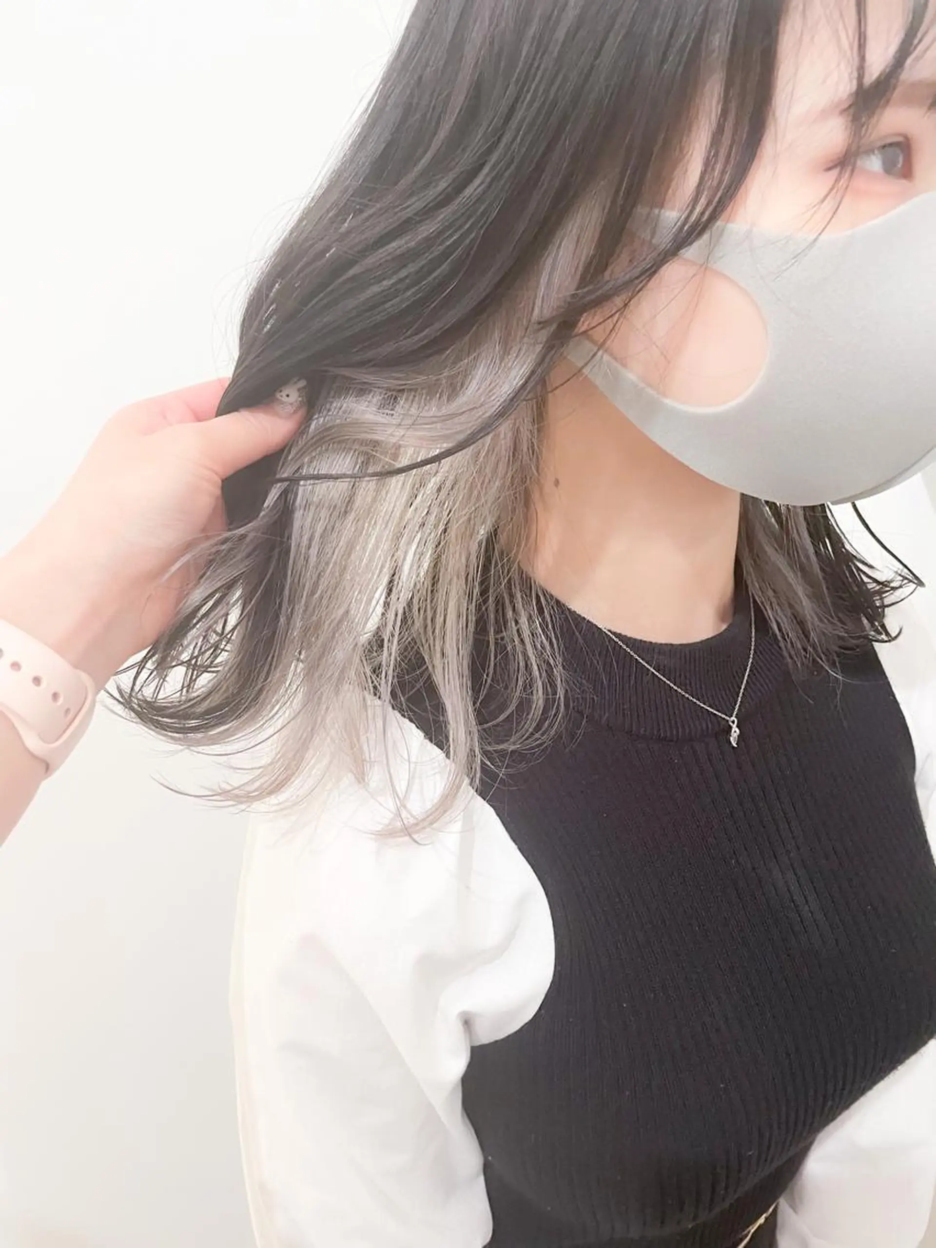 セミロング カラー インナーカラー ヘアカラー ✨カラー支持No.1 🧸ワキ カナコ🧸のヘアスタイル