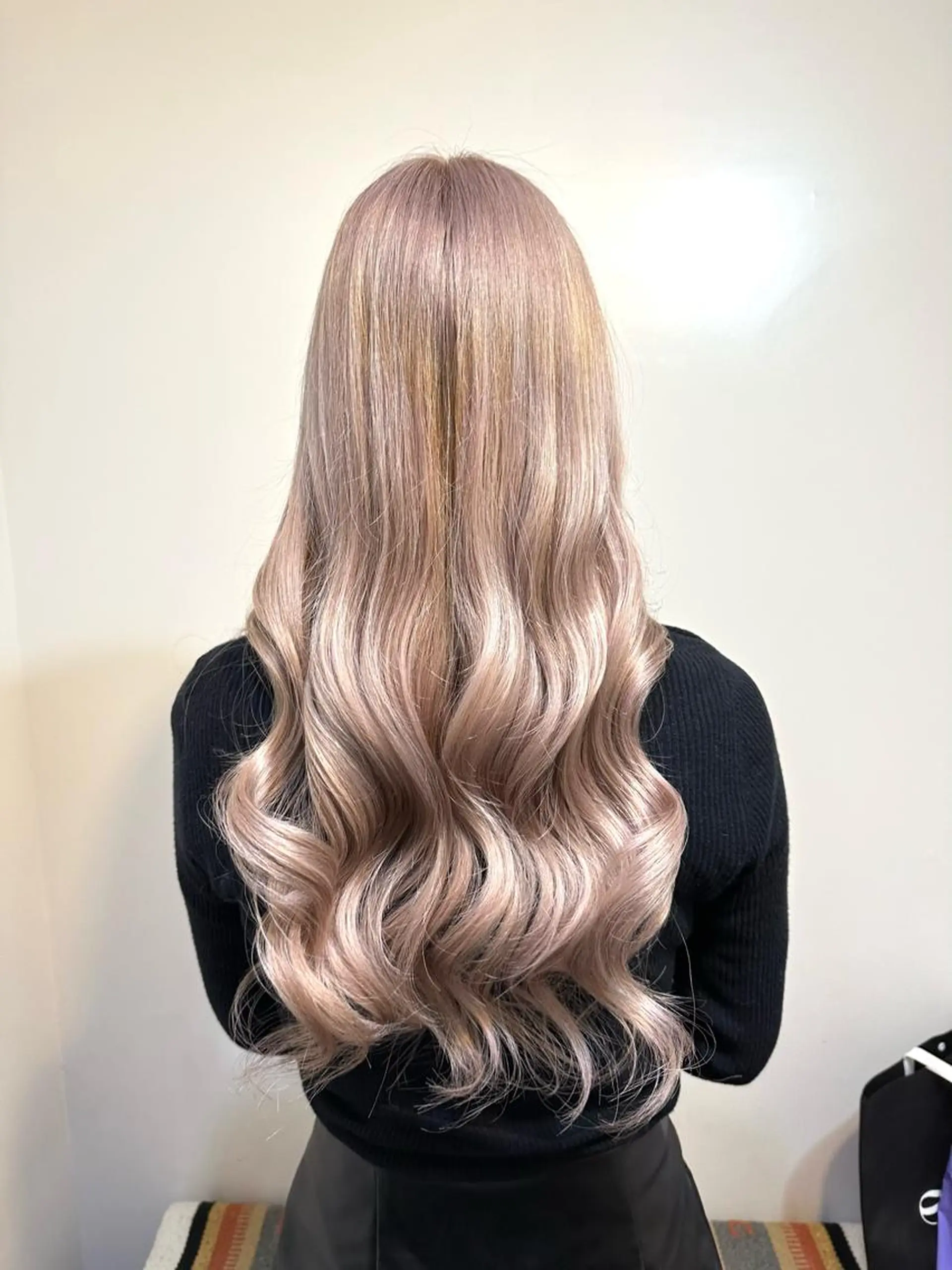 ロング カラー ヘアカラー ブリーチ毛対応酸性 ストレート🌈サキのヘアスタイル