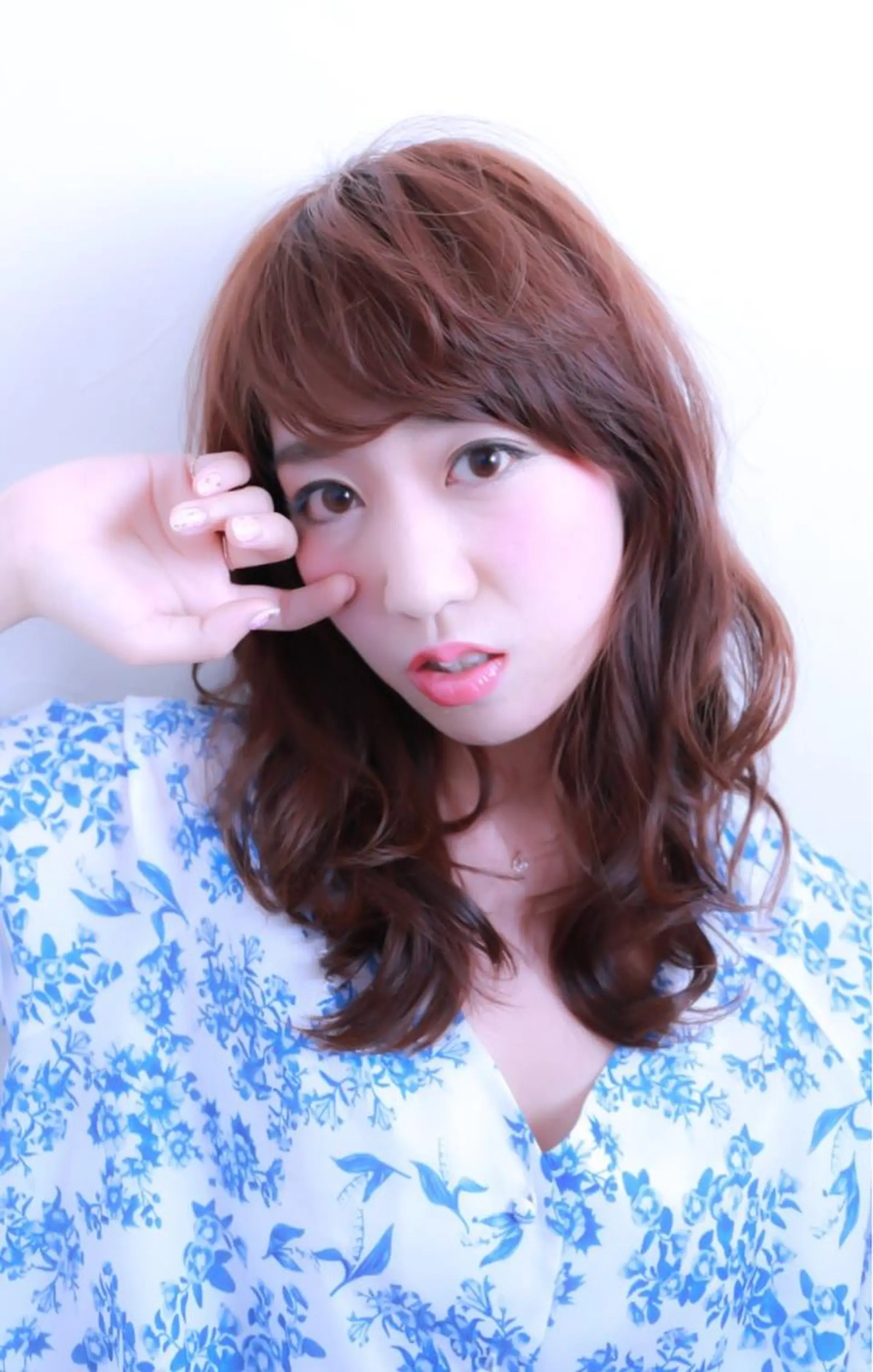 ミディアム カラー パーマ IVY joure Suzu.のヘアスタイル