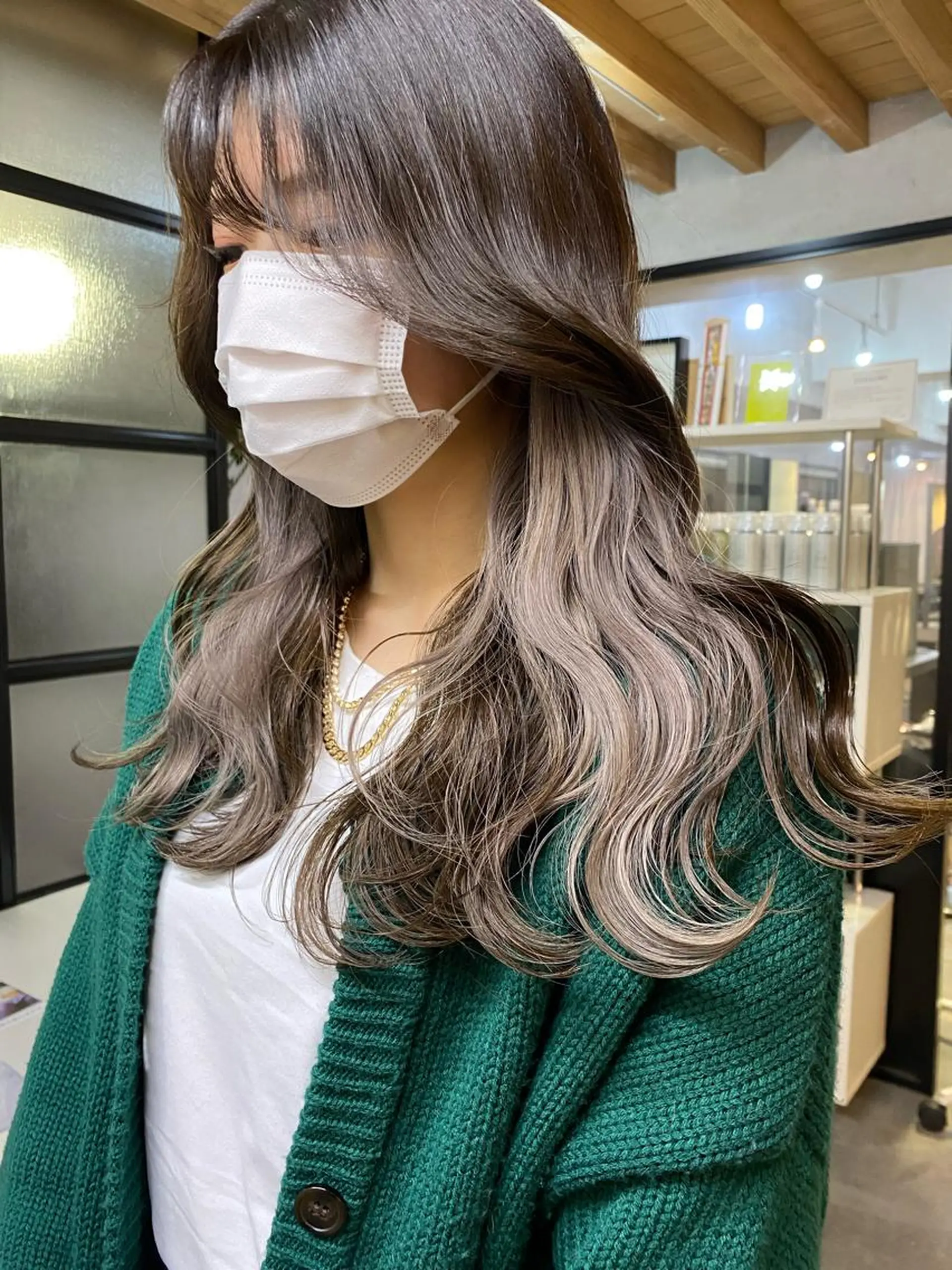 ロング カラー ヘアアレンジ ヘアカラー SAKURA表参道所属・切りっぱなしボブ/ デザインカラー店長のヘアスタイル