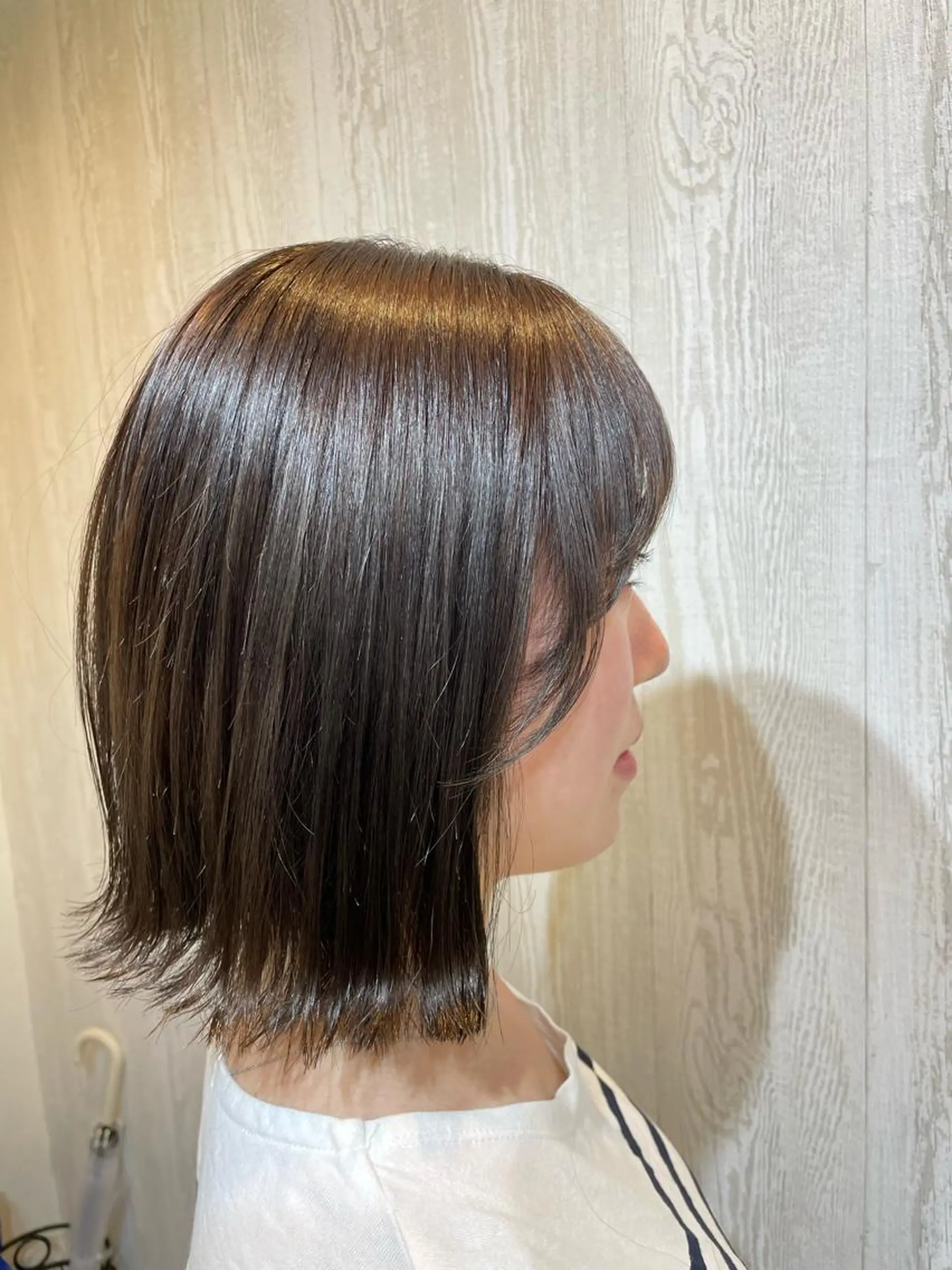 ミディアム カラー ヘアアレンジ カット ヘアカラー HUENEST アカデミーサロンのヘアスタイル