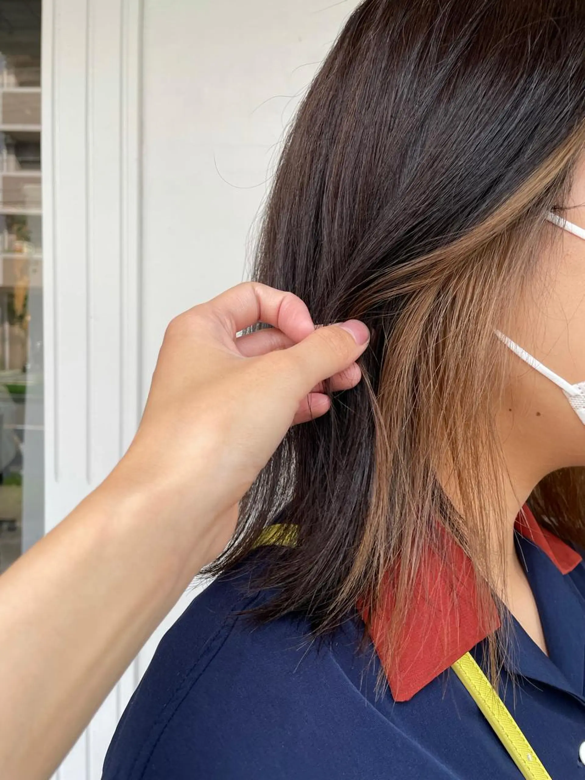 カラー 濱野 玲奈のヘアスタイル