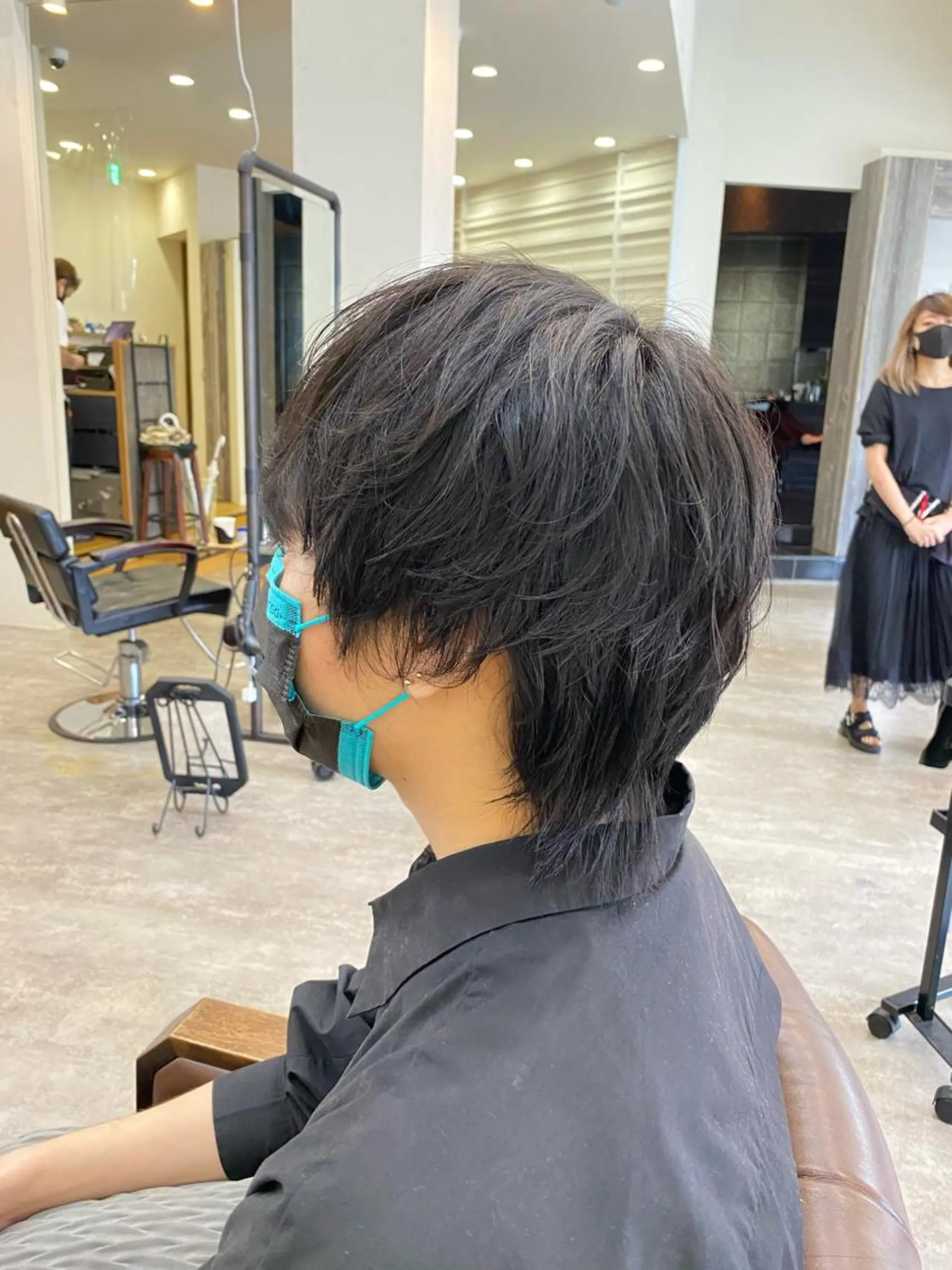 ミディアム メンズ メンズウルフカット ウルフカット カット ヘッドスパ ヘアセット 🟢NEGi🟣 🫧髪質改善のヘアスタイル