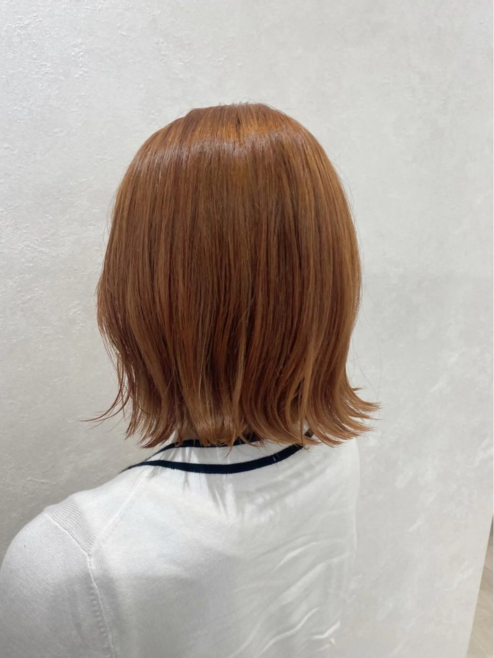 ショート カラー ブリーチ オレンジ 🌿縮毛矯正/ 髪質改善🌿コバヤシのヘアスタイル