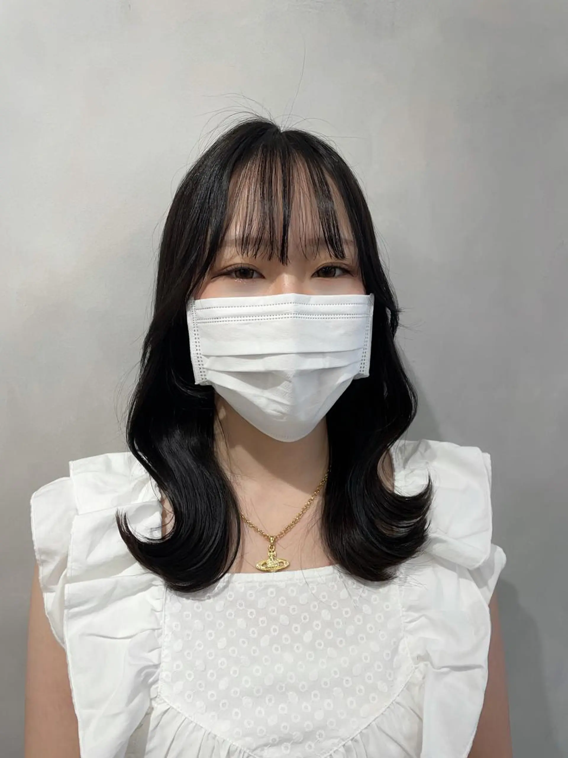 ミディアム 韓国風ヘア レイヤーカット ❤︎︎韓国ヘア❤︎︎ 𝑺𝒉𝒊𝒉𝒐のヘアスタイル