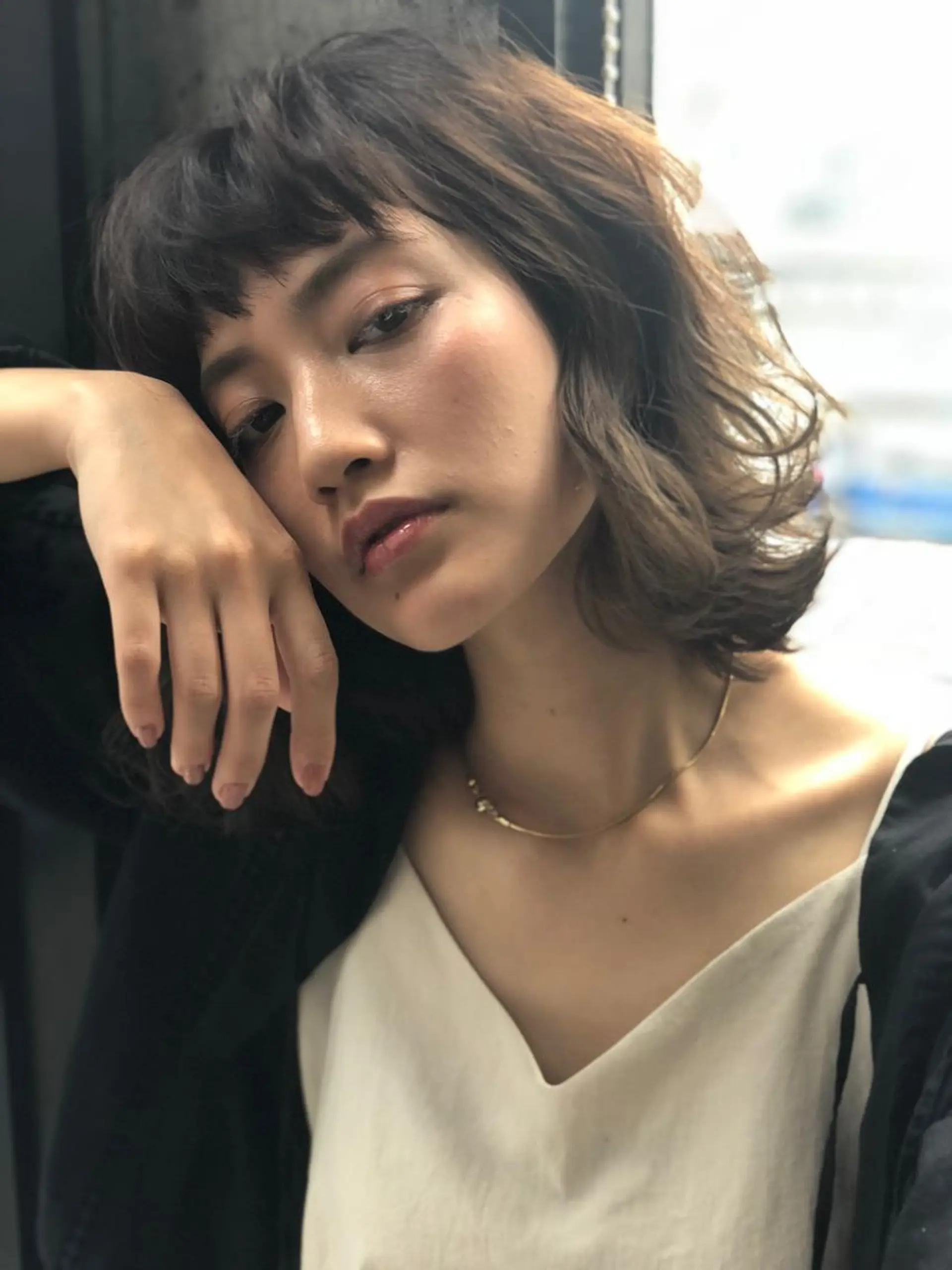 ミディアム 北條 優輝のヘアスタイル