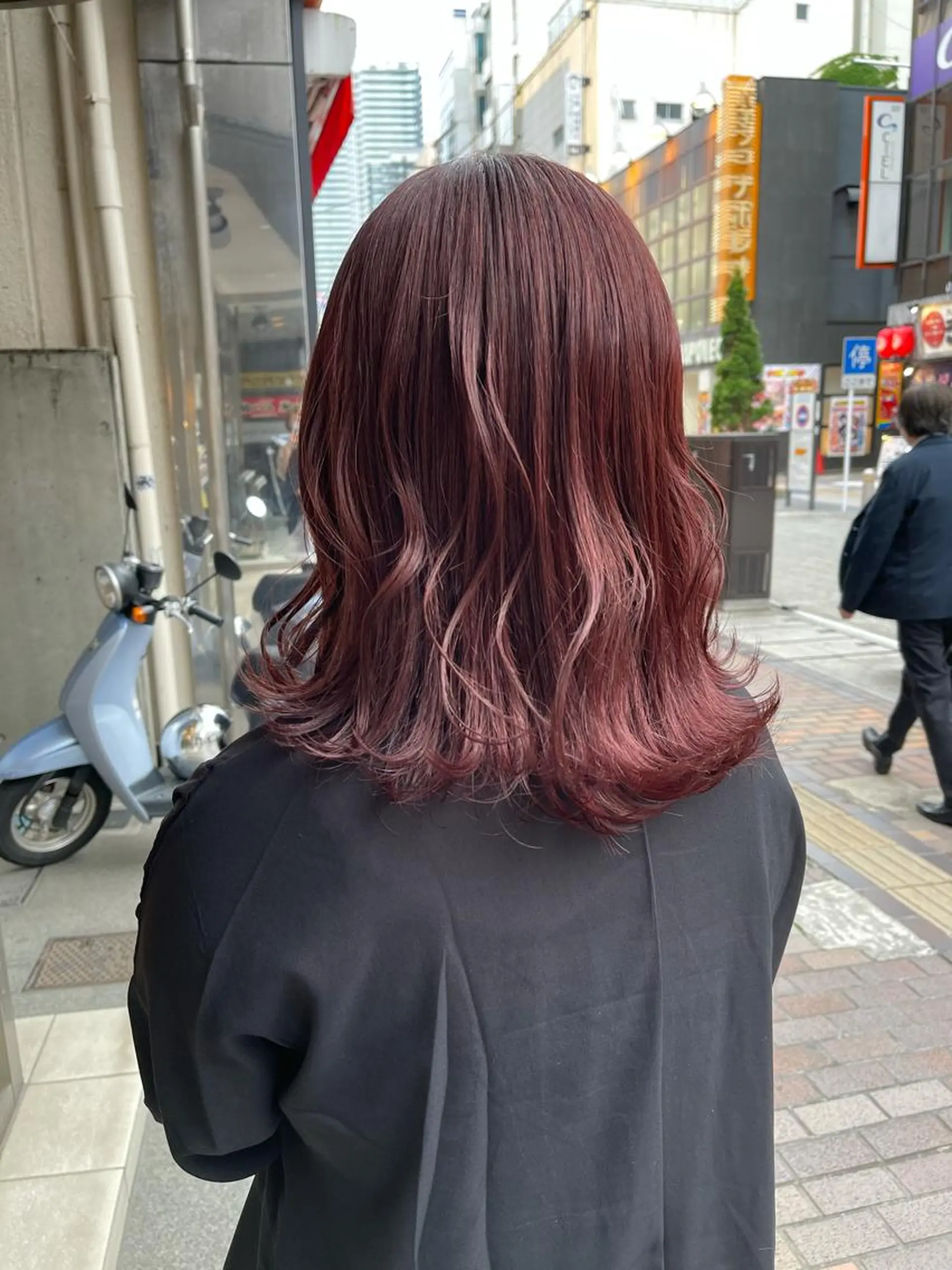 カラー カシス バイオレットカラー ヘアカラー ユナ🌙 nailのネイルデザイン