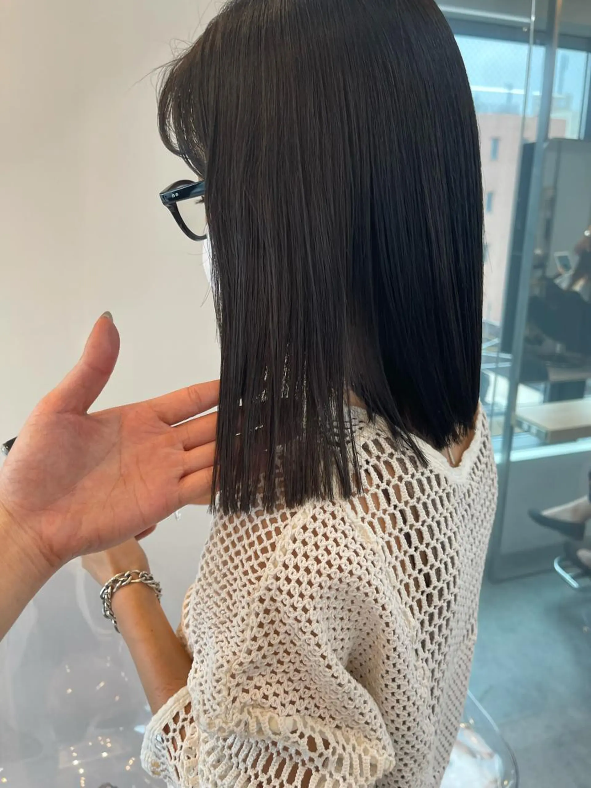 ミディアム カラー ヘアアレンジ カット ヘアカラー トリートメント かわいい透明感ヘア ♡kana♡のヘアスタイル