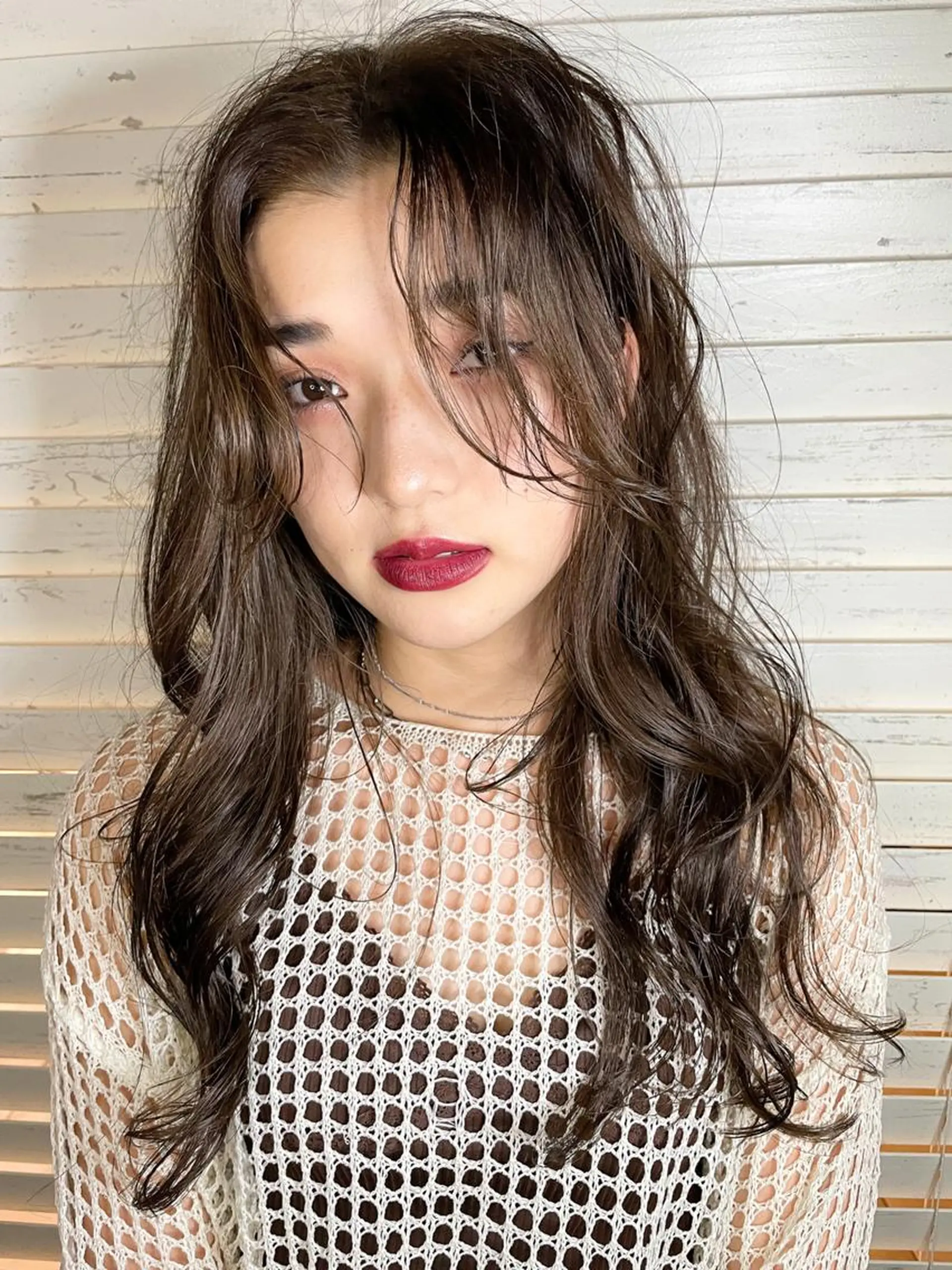 セミロング パーマ カラー カット ヘアカラー トリートメント NEOLIVE ROAのヘアスタイル