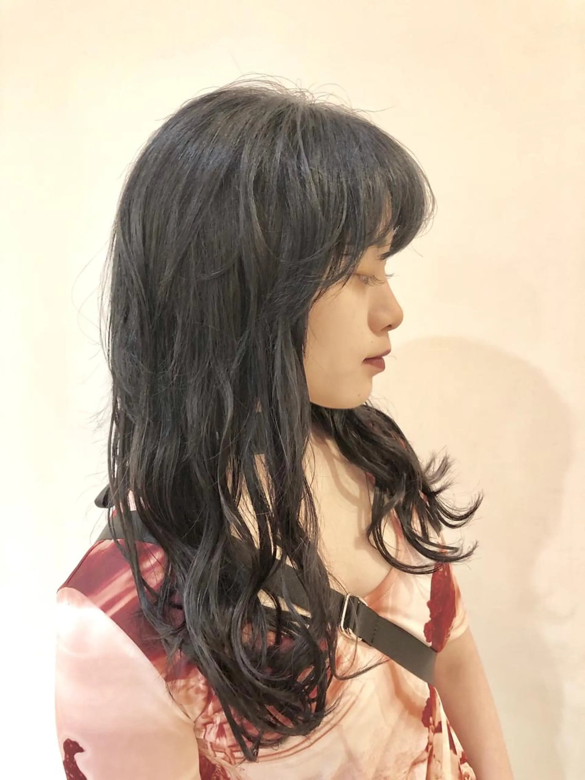セミロング カット ヘアカラー エクステ 美髪改善・ストレート 🌿エクステ/カンジのヘアスタイル