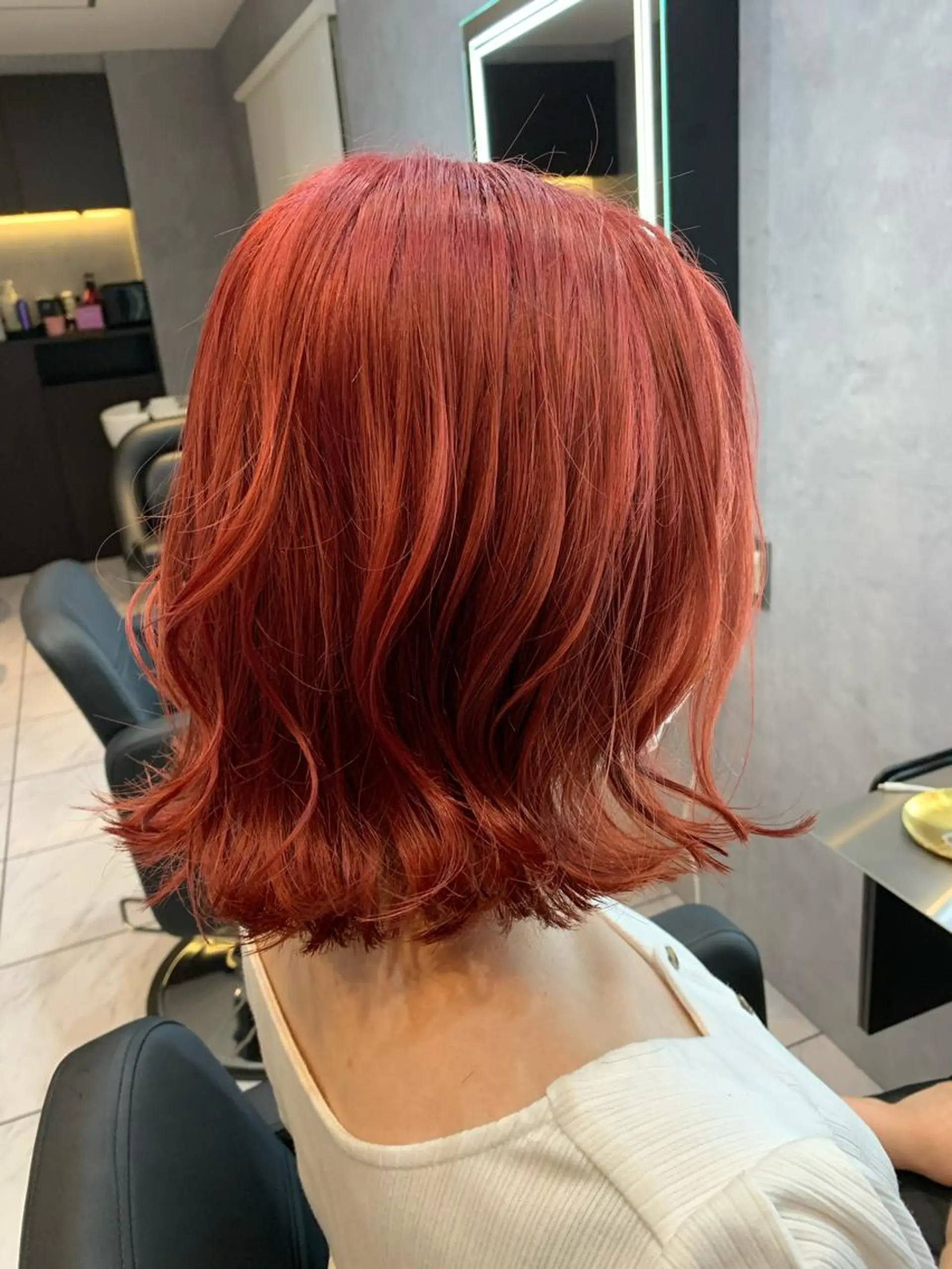 ミディアム カラー ブリーチ ケアブリーチ 透明感カラー デザインカラー イヤリングカラー ヘアカラー トリートメント 透明感/ブリーチ縮毛 /髪質改善/星野純一のヘアスタイル