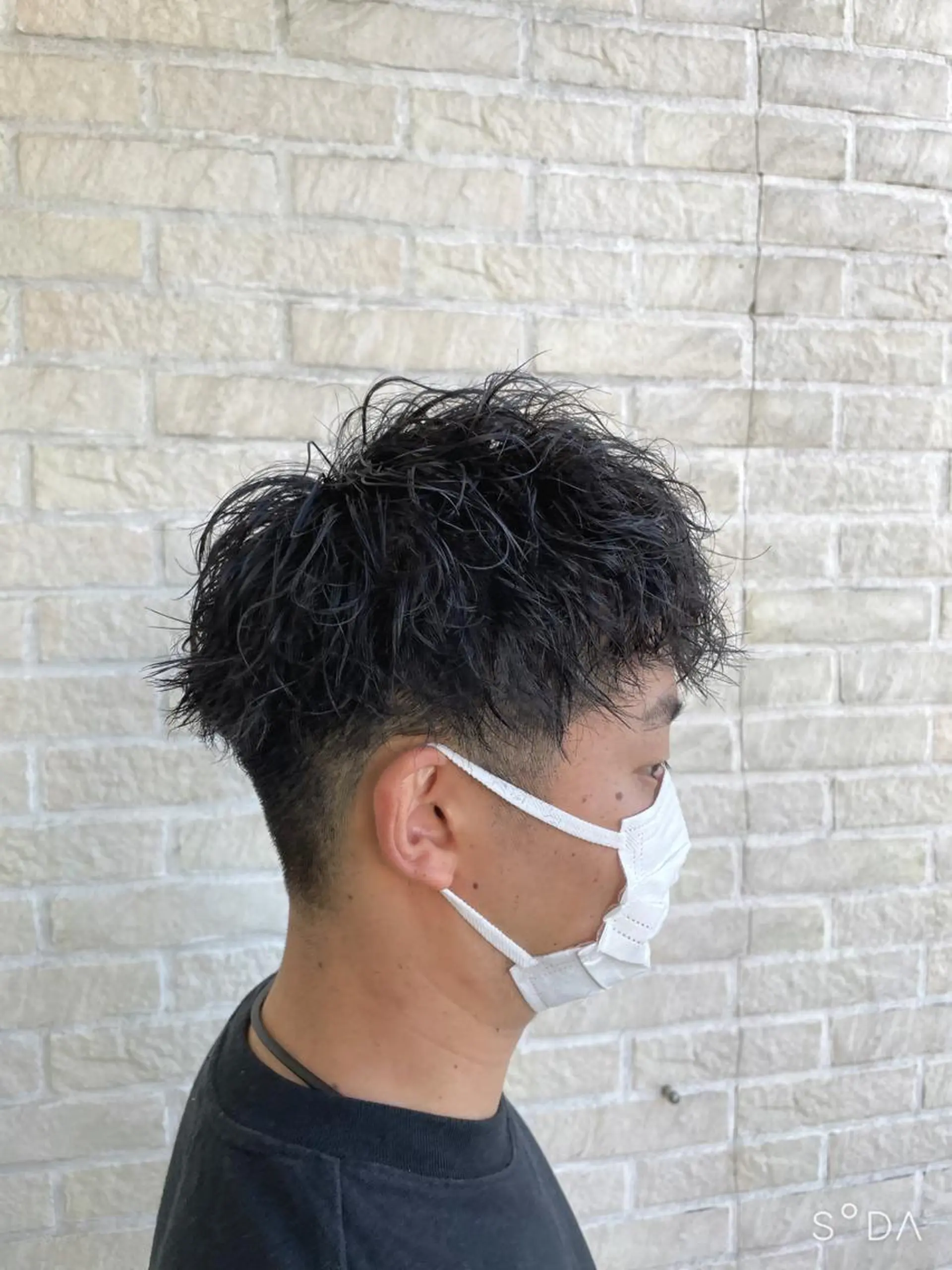 ショート パーマ メンズ 🪞髪質改善カラー× レイヤー河村真聖🪞のヘアスタイル