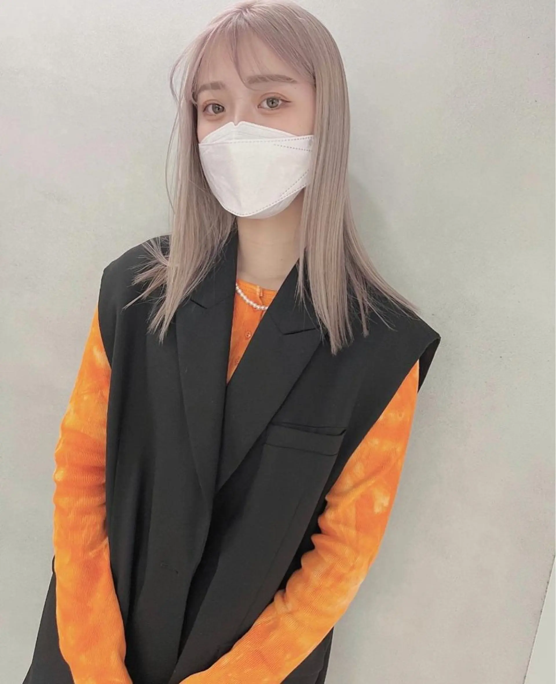 セミロング カラー ブリーチ ヘアカラー トリートメント 心斎橋/ブリーチ minamiのヘアスタイル