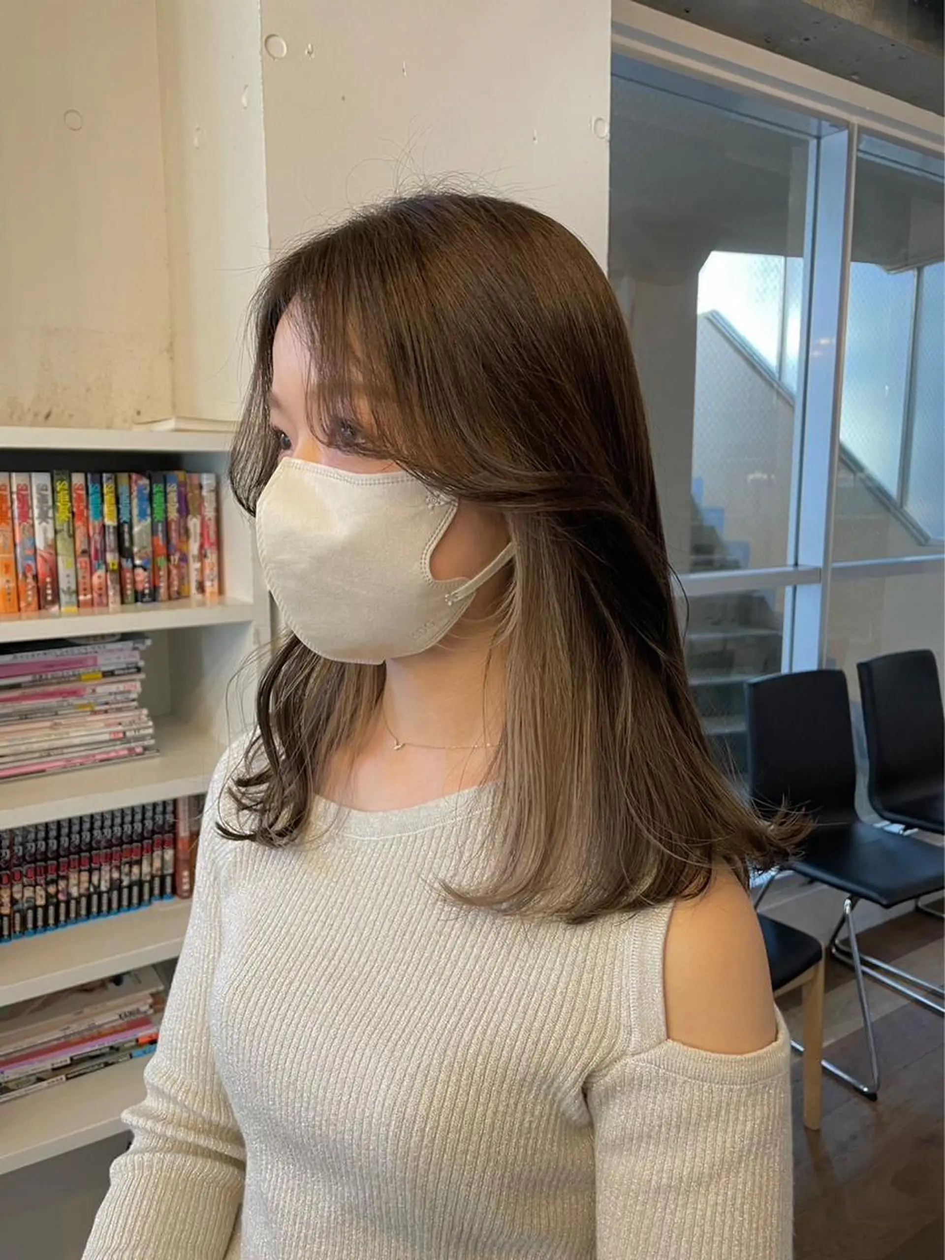 ミディアム カラー デザインカラー イヤリングカラー インナーカラー ヘアカラー トリートメント fifth /鈴木あづさのヘアスタイル