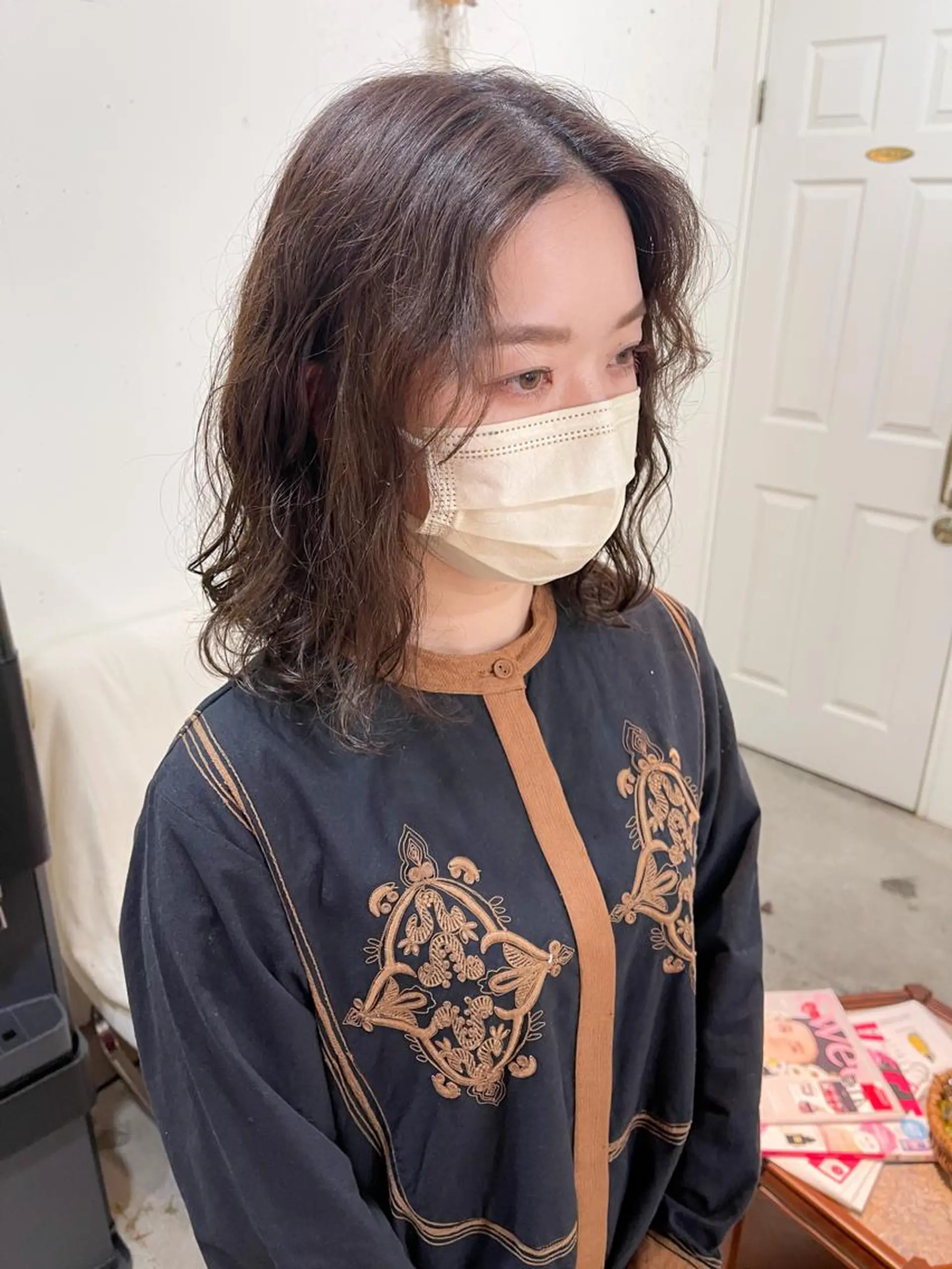 ミディアム パーマ クロエ新宿所属・❏アンニュイパーマ 川原畑 拓也❏のヘアスタイル