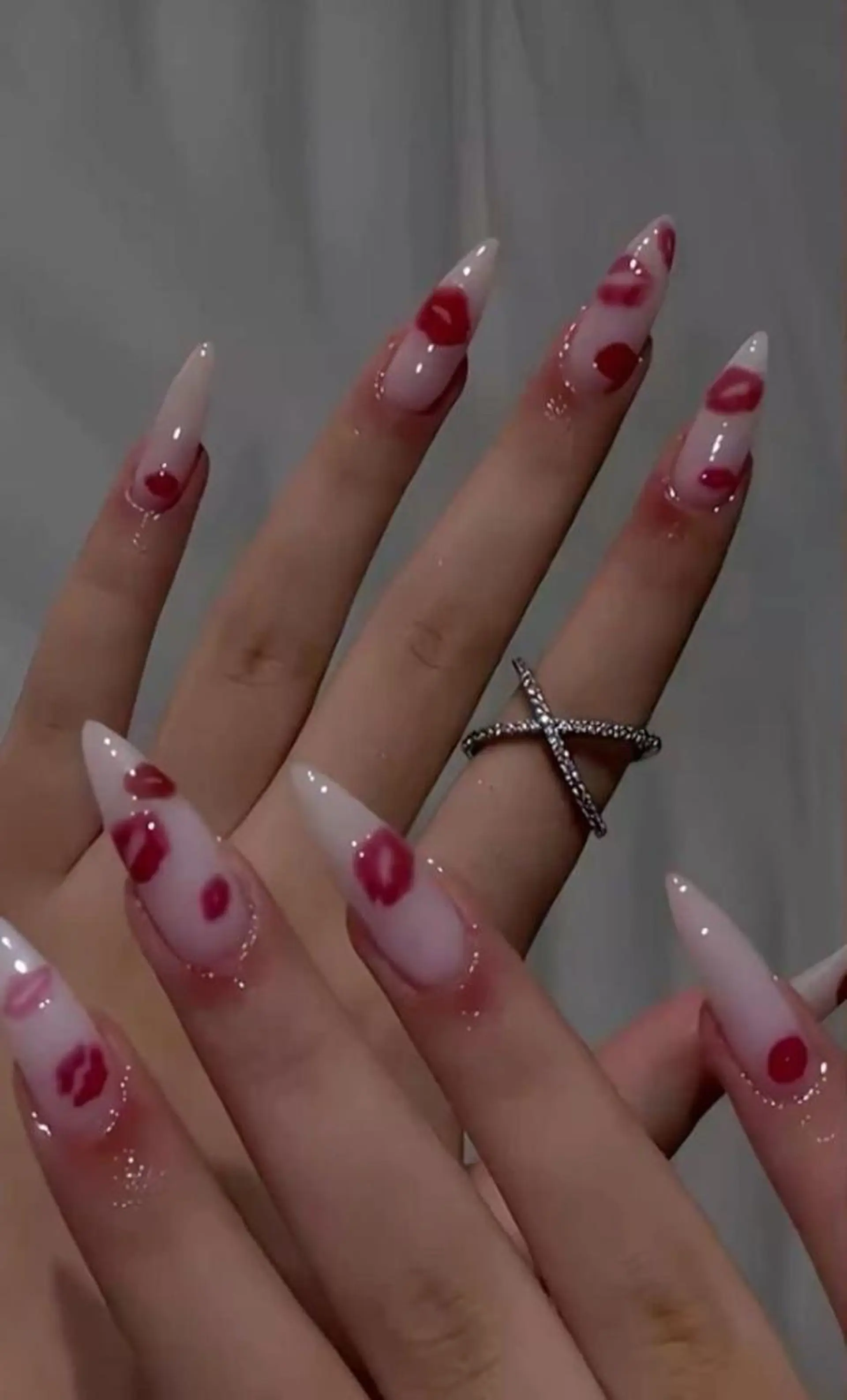 ネイル 長さ出し フレンチネイル グラデーション 卒業式 マグネットネイル ハンドネイル MIHANA NAILのネイルデザイン