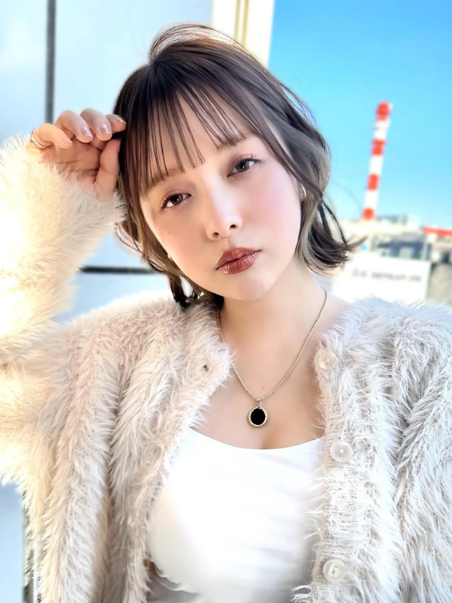 ミディアム カラー パーマ ヘアアレンジ ベージュカラー ブリーチ ケアブリーチ 透明感カラー ダブルカラー レイヤーカット/ボブ /縮毛矯正✨大輝のヘアスタイル