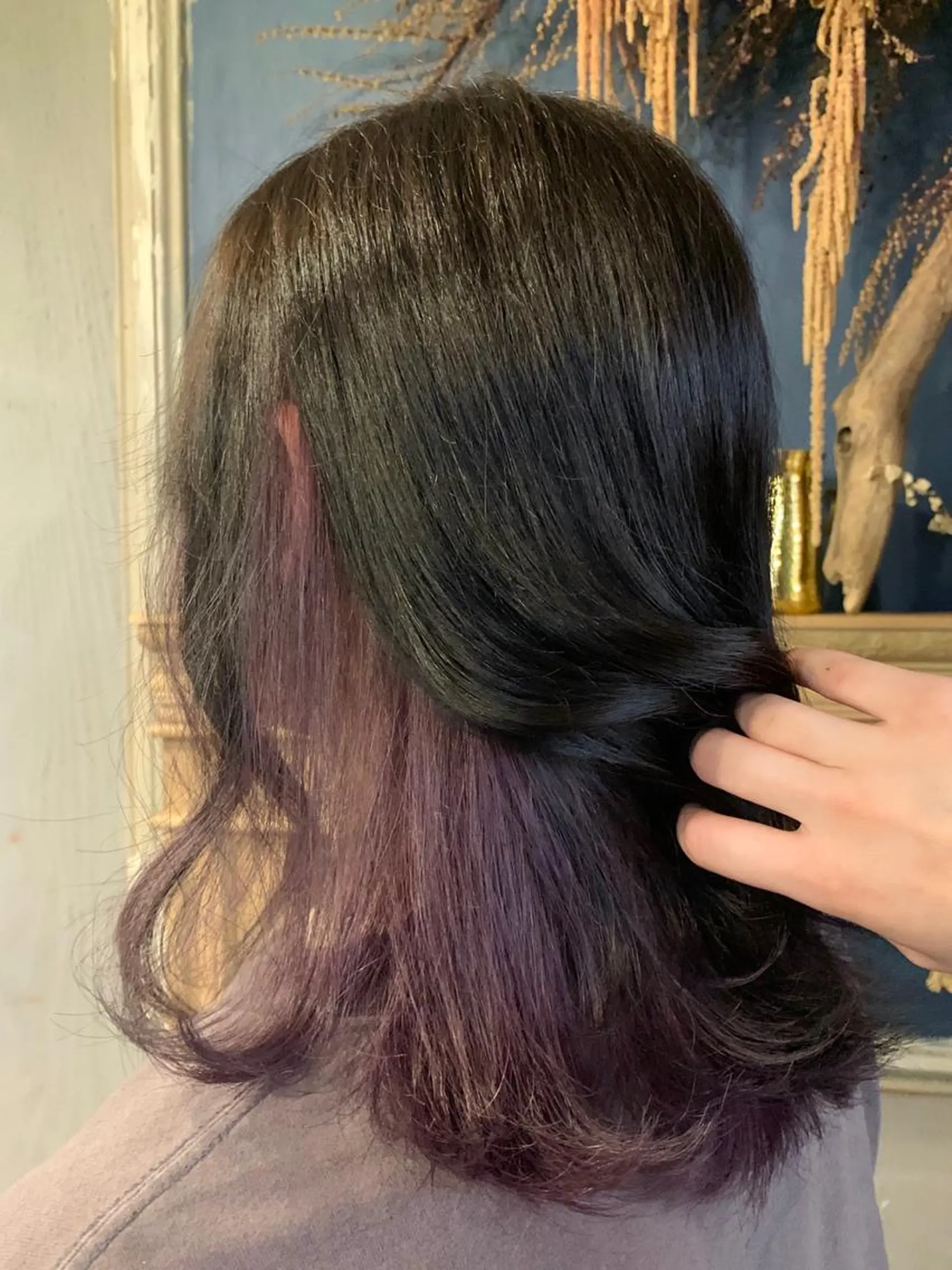 セミロング カラー ヘアカラー 透明感✨ SAKIのヘアスタイル