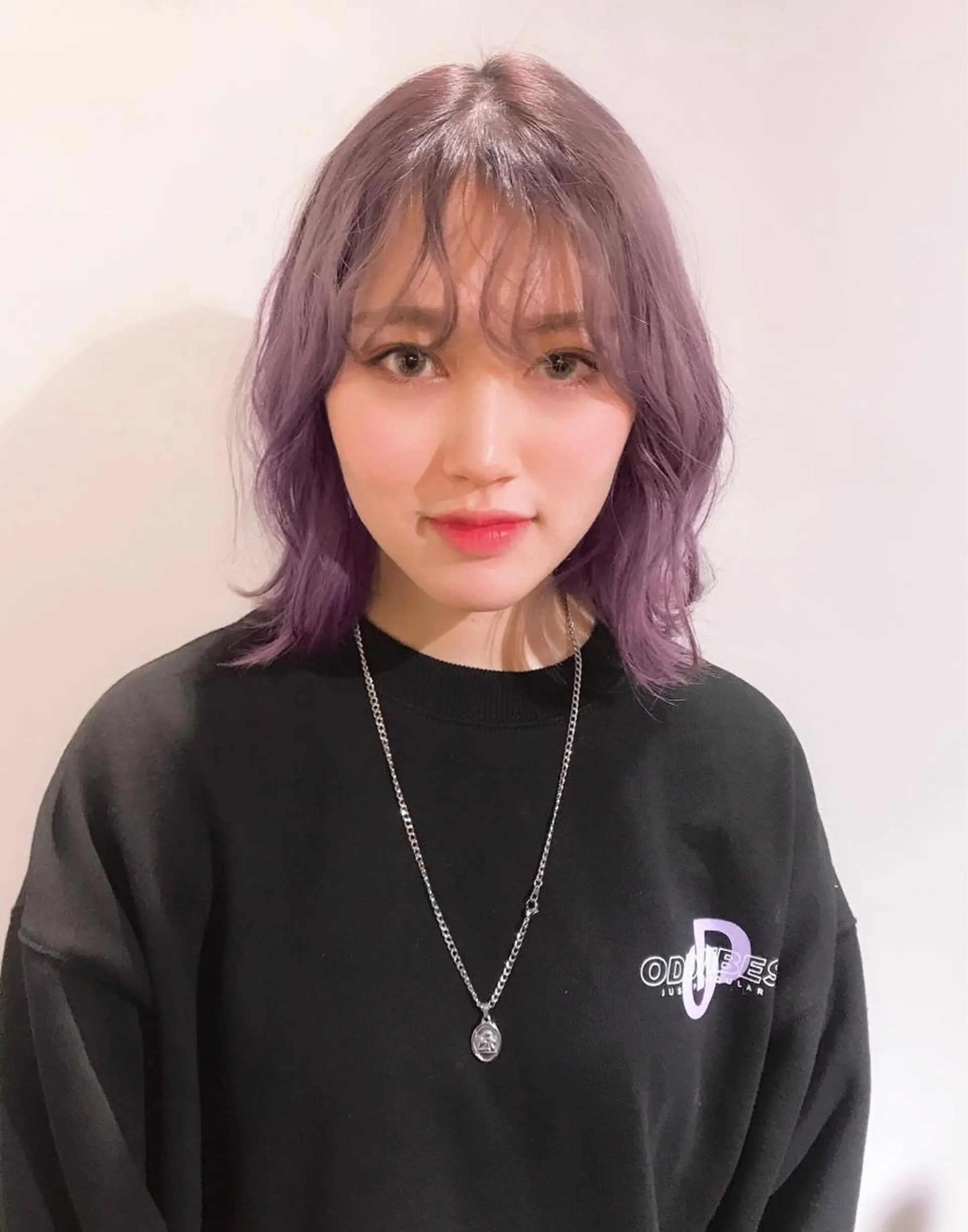 ショート カラー ブリーチ パープルカラー ♡ma ki♡のヘアスタイル