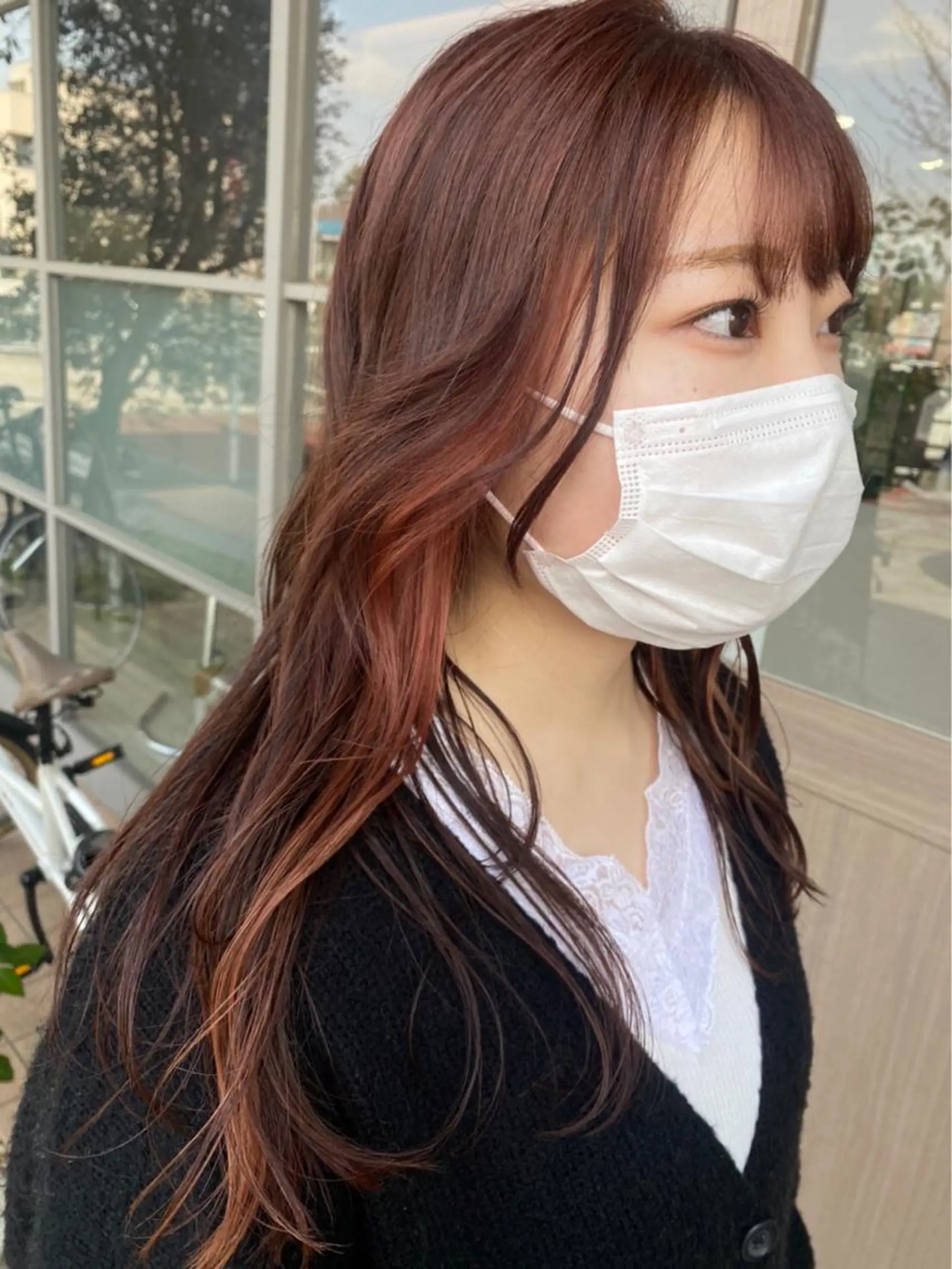ロング カラー ヘアカラー ツヤ髪質改善 💜れいな💜のヘアスタイル