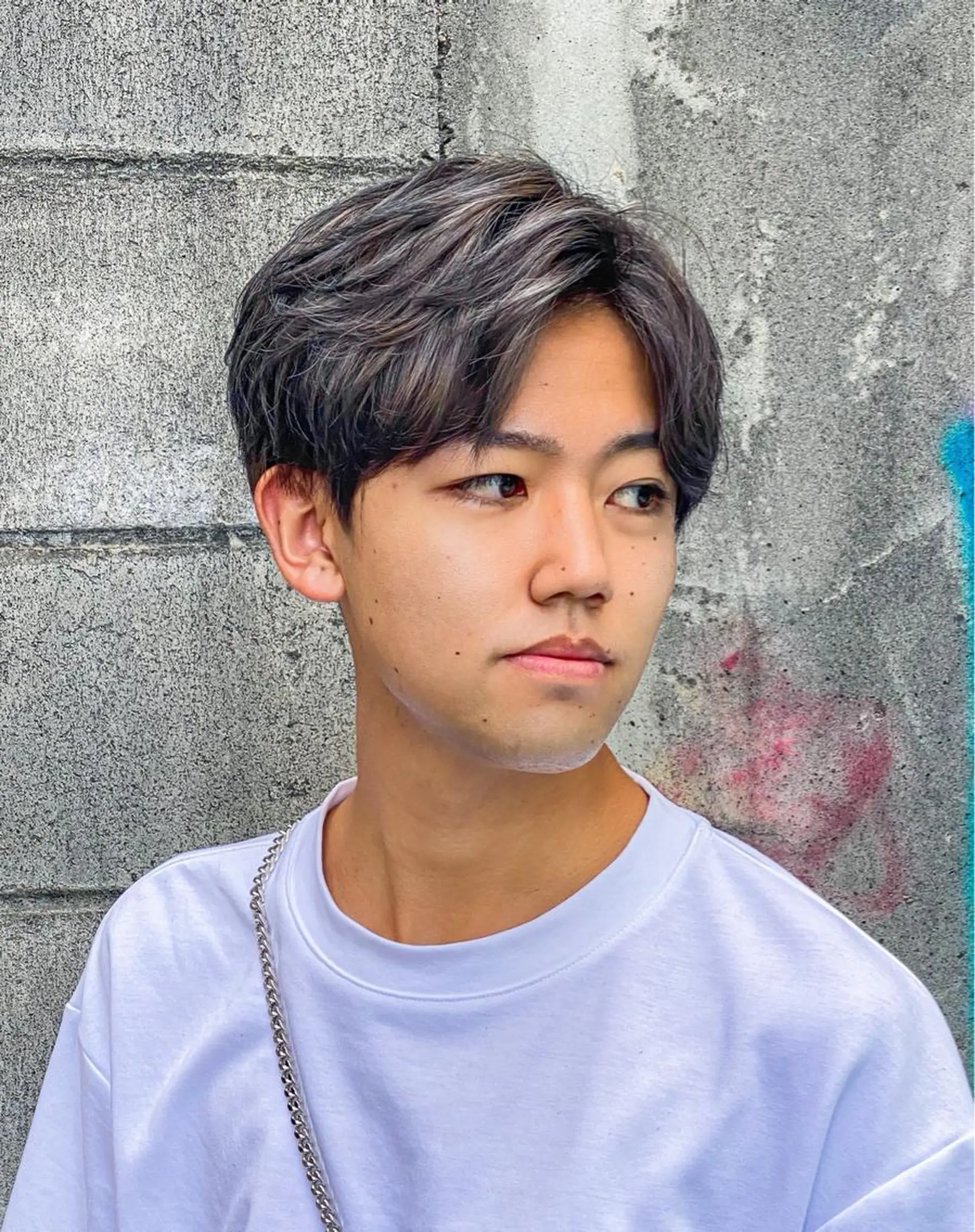 ショート カラー パーマ メンズ MENS  FEEL南森町所属・佐藤 達郎のヘアスタイル