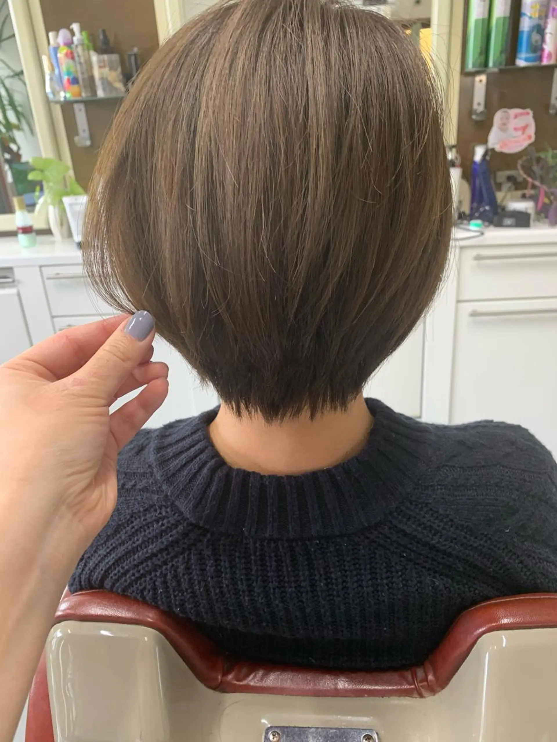 ショート カラー ボブ ショートヘア カット ヘアカラー トリートメント ストウ ナナエのヘアスタイル