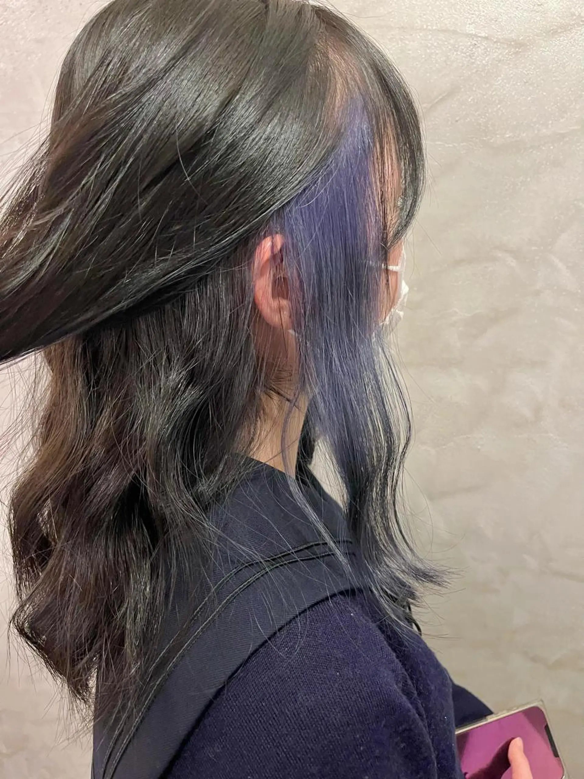 カラー ラベンダーカラー ヘアカラー FUJINO RYOのヘアスタイル