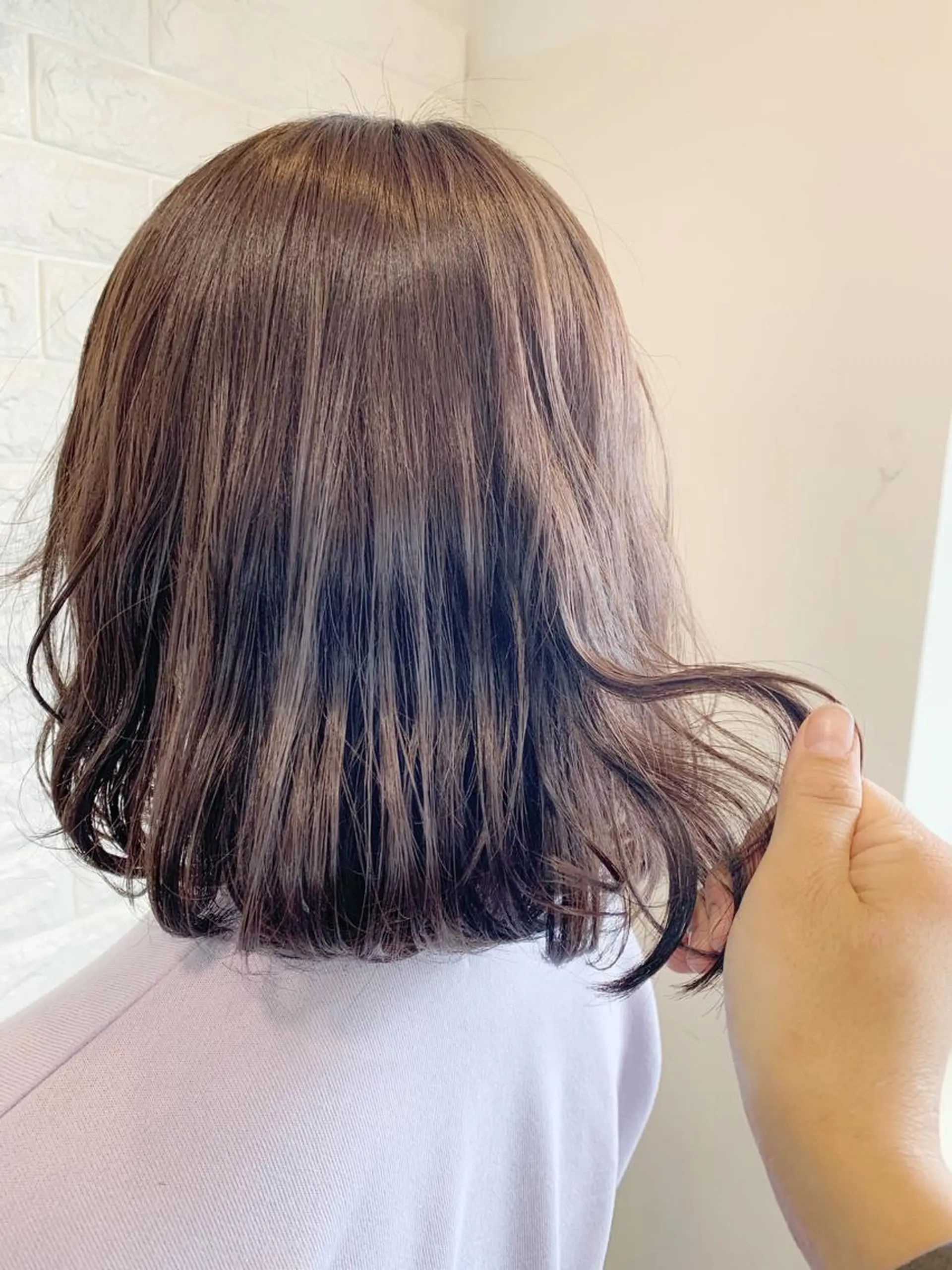 ショート カラー ヘアアレンジ ベージュカラー 透明感カラー 🌿‬ ܸAir 透明感🌱西村知佳のヘアスタイル