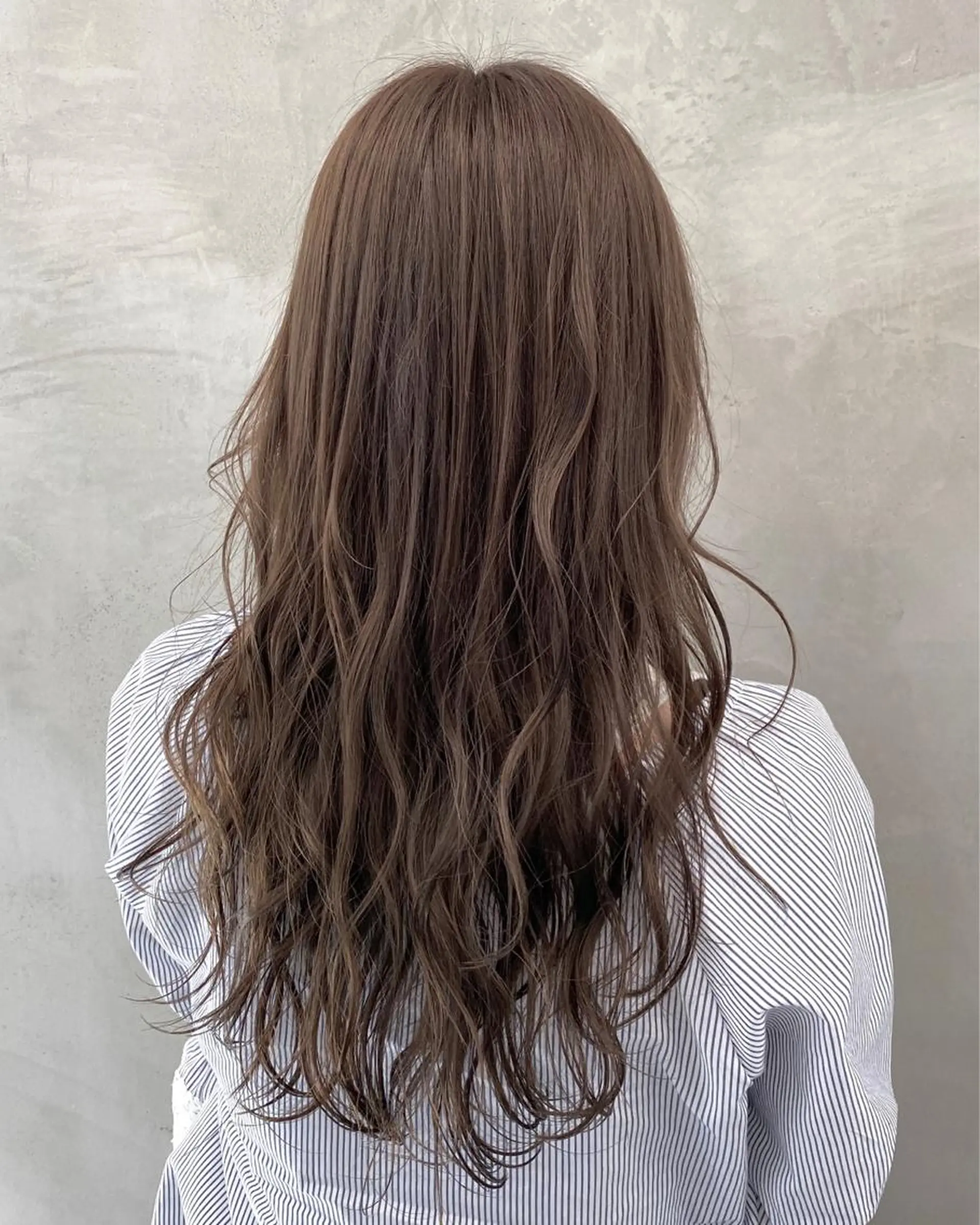 ロング カラー ベージュカラー オレンジ ヘアカラー トリートメント pesca 長町南店 OIKAWAのヘアスタイル