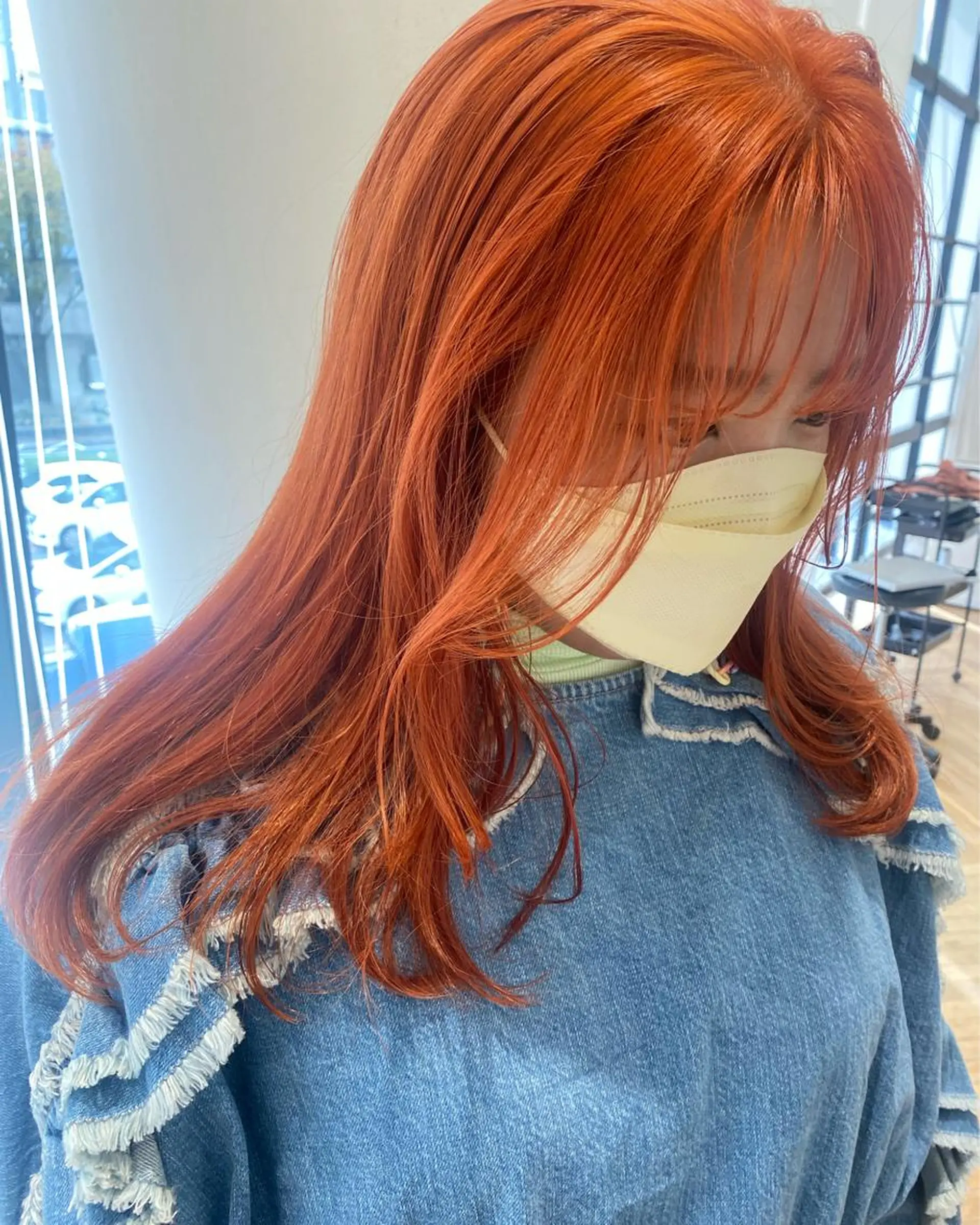 ロング カラー ブリーチ 増井 彩乃のヘアスタイル