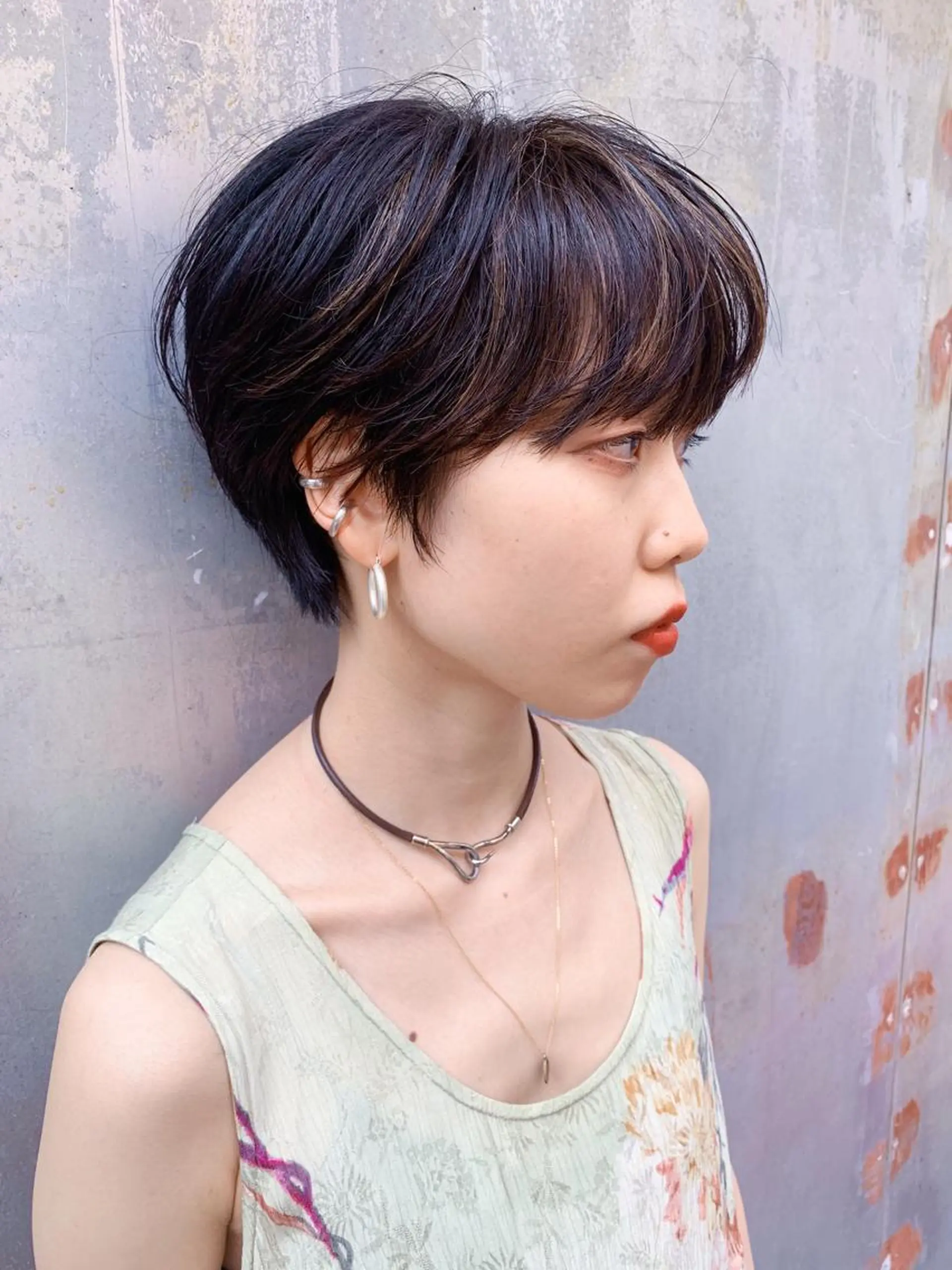 ショート ハイライト ショートヘア カット ヘアカラー トリートメント ヘアセット ブリーチカラーNo. 1🌈 RYOGAのヘアスタイル