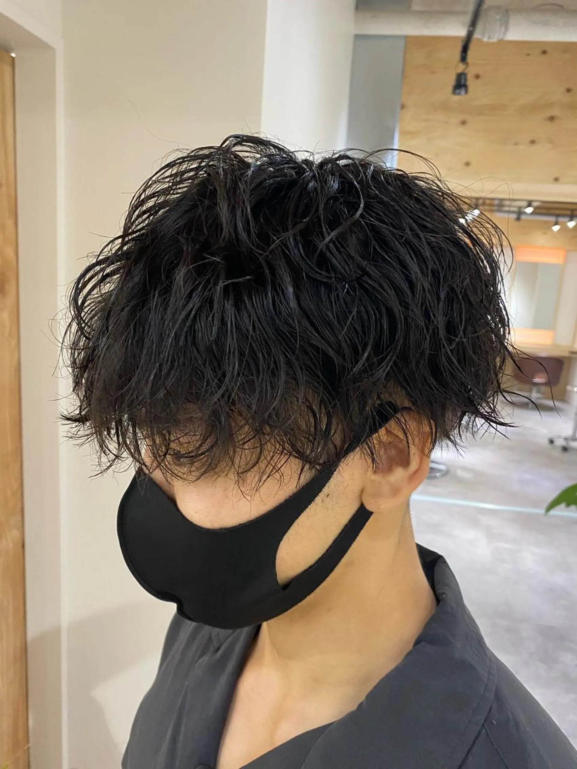 パーマ メンズ カット パーマ ヘアセット メンズブリーチカラー /パーマ ごーた立川のヘアスタイル