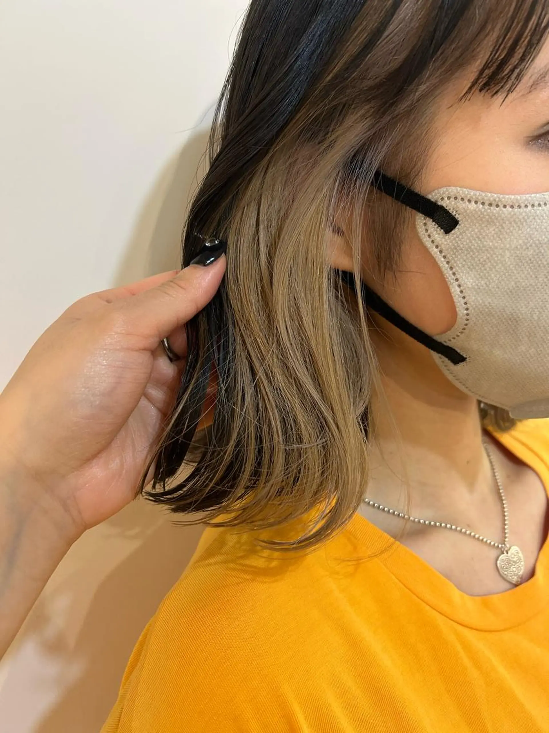 ミディアム カラー カット ヘアカラー トリートメント ikeda shioriのヘアスタイル