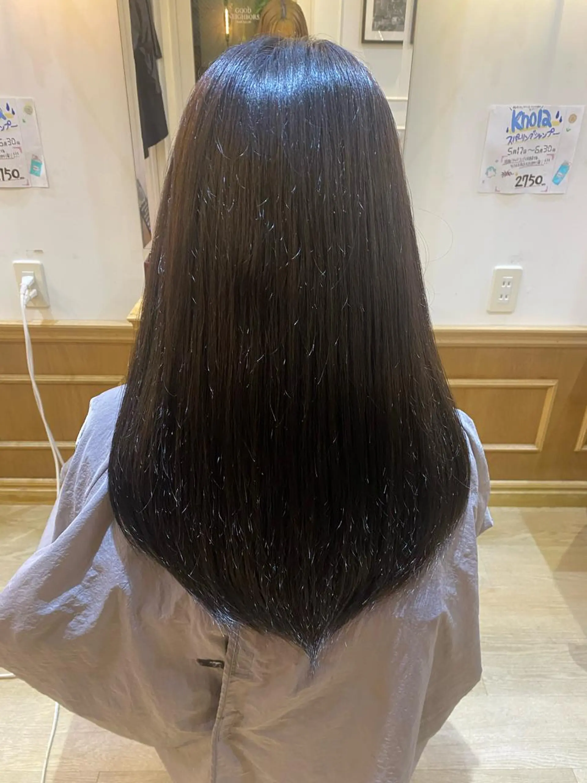セミロング カラー アッシュ ブルーカラー 髪質改善サロン🫧 セキチサトのヘアスタイル