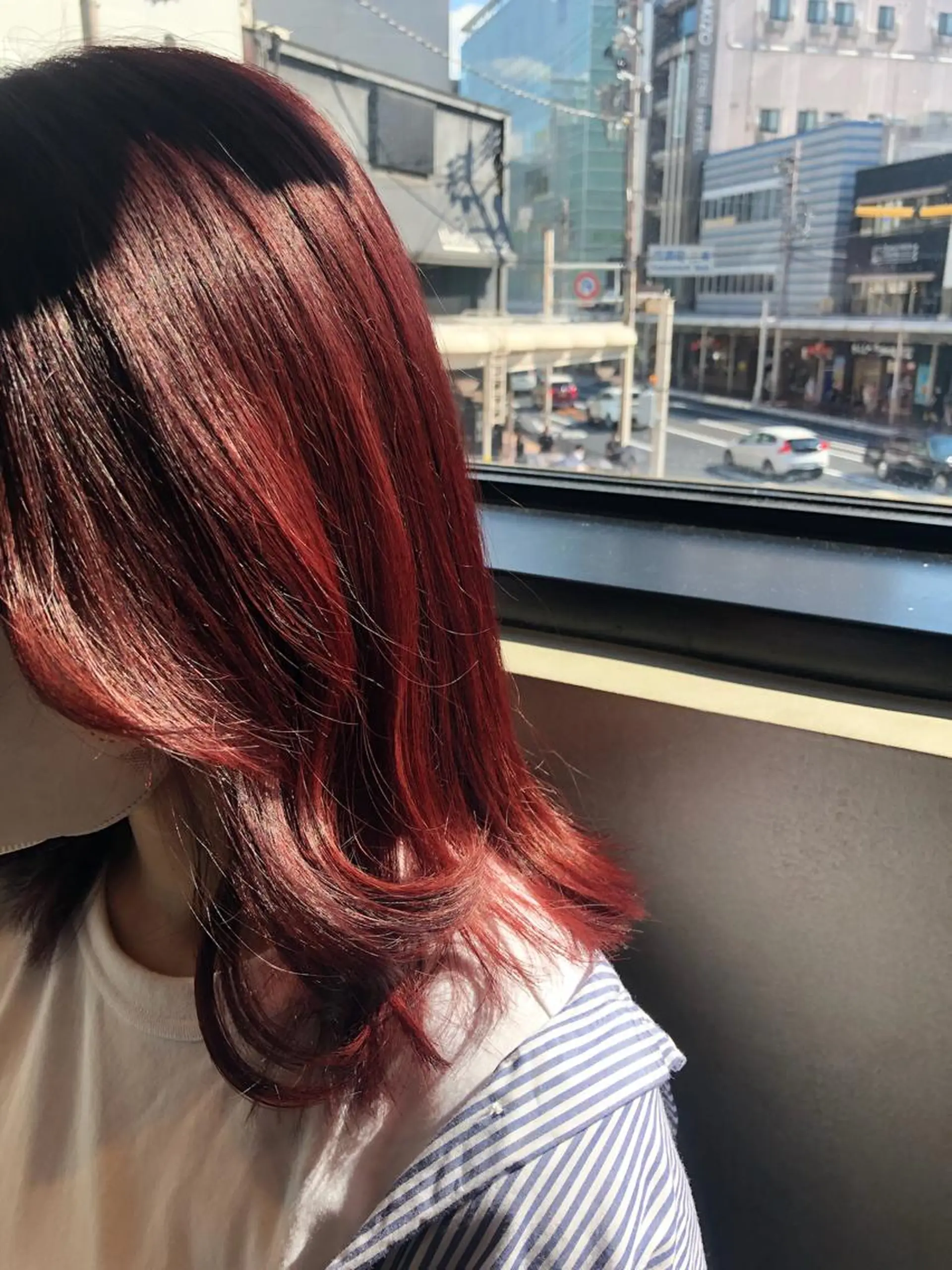 ミディアム カラー ヘアカラー トリートメント 🌐👽フクイ キララ🌎💎のヘアスタイル