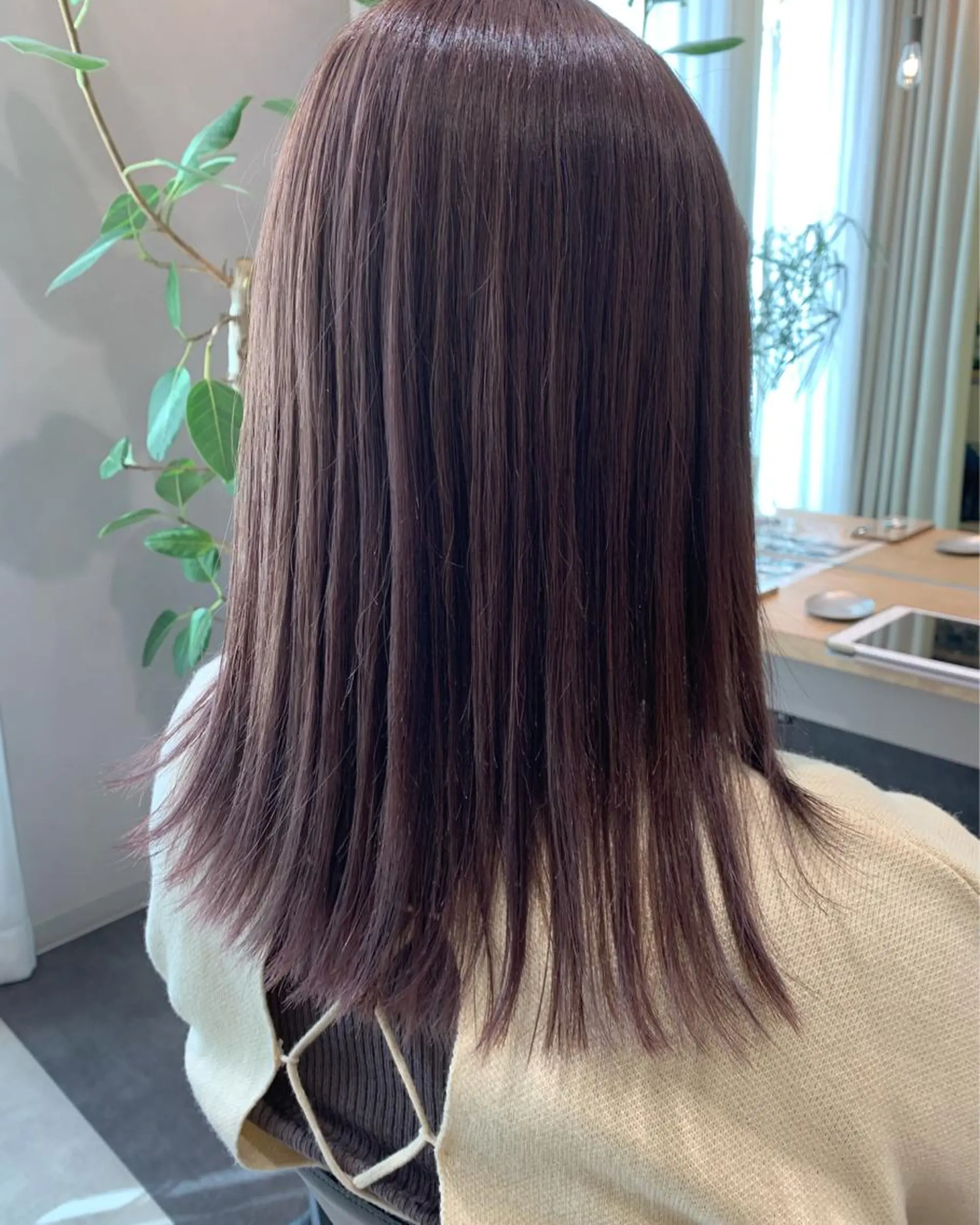 ミディアム カラー ベージュカラー ラベンダーカラー ラベンダーベージュ カット ヘアカラー トリートメント hub hair レイヤー/透明感のヘアスタイル