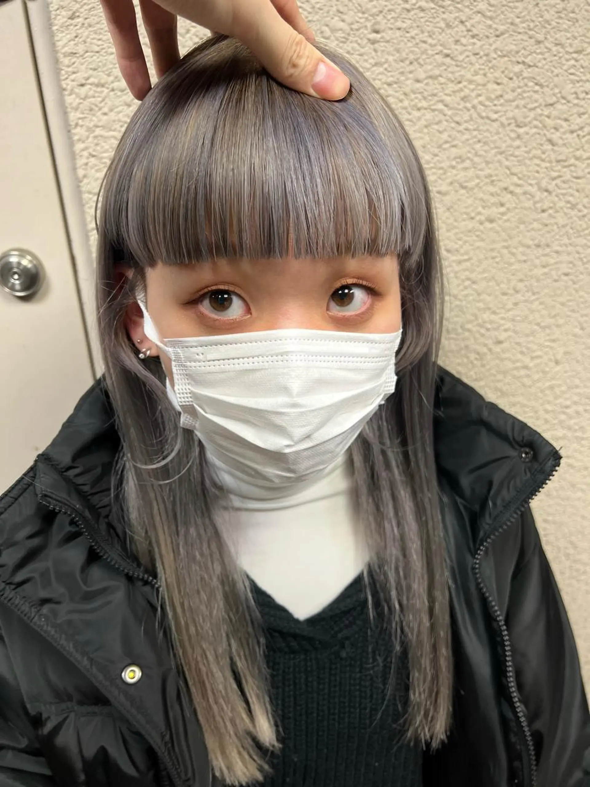 ロング カラー ワイドバング カット ヘアカラー トリートメント 小笠原 悠斗のヘアスタイル