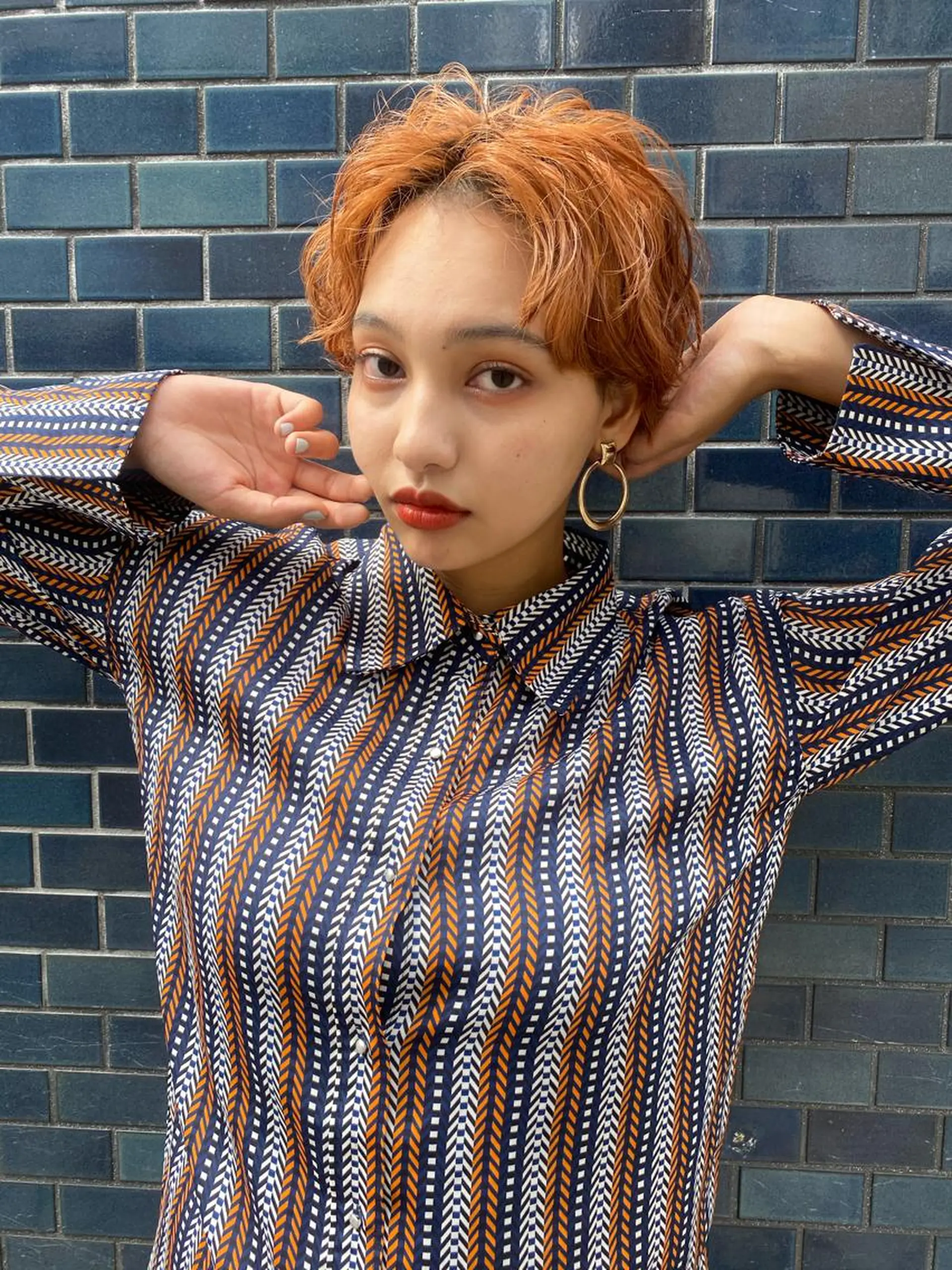 ショート ヘアカラー ハイトーンカラー🍑 心斎橋のヘアスタイル