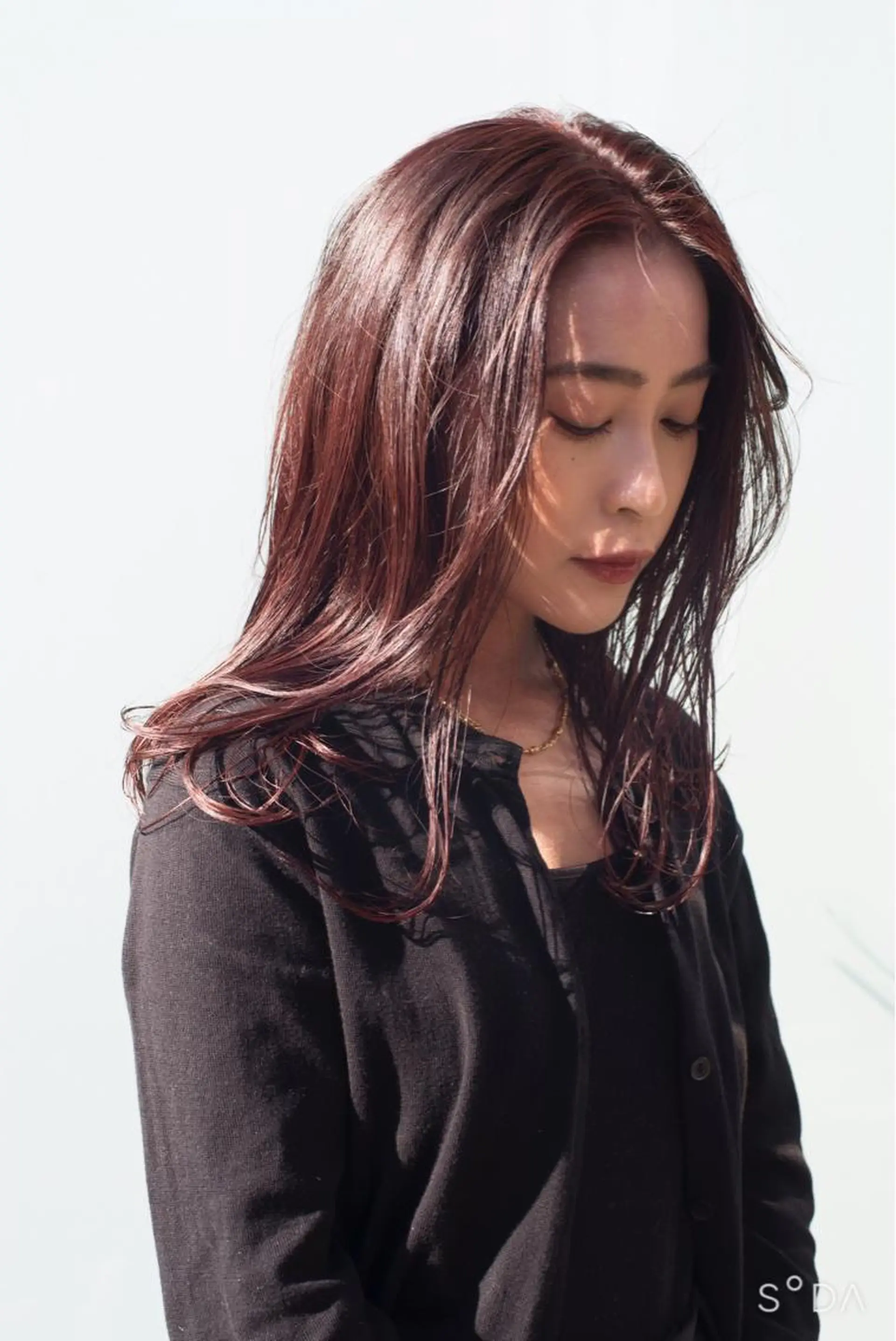 セミロング カラー 千葉 慎也のヘアスタイル