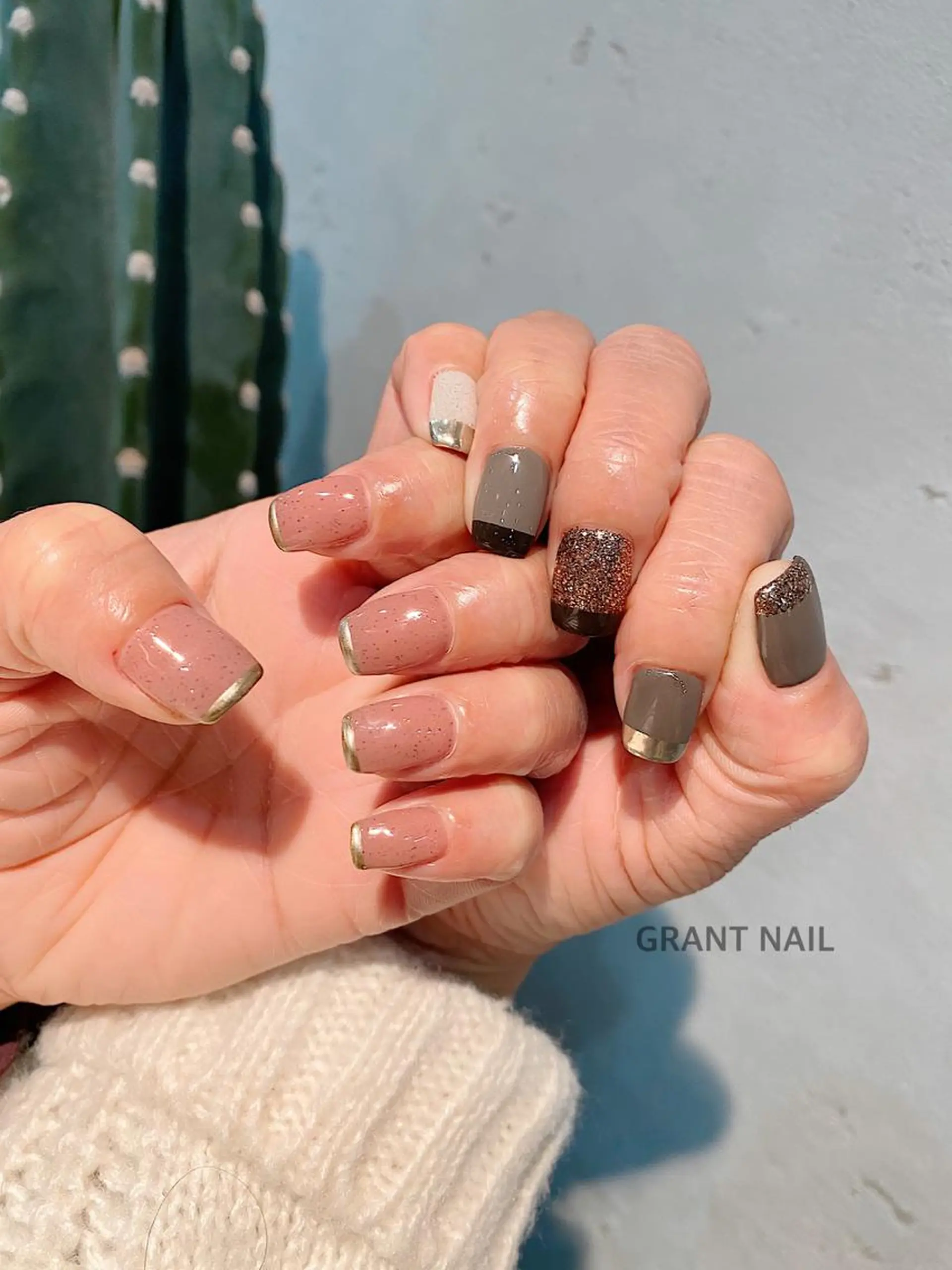 ネイル アートネイル クリアネイル ジェルネイル ニュアンスネイル GRANT NAIL 岩出店のネイルデザイン