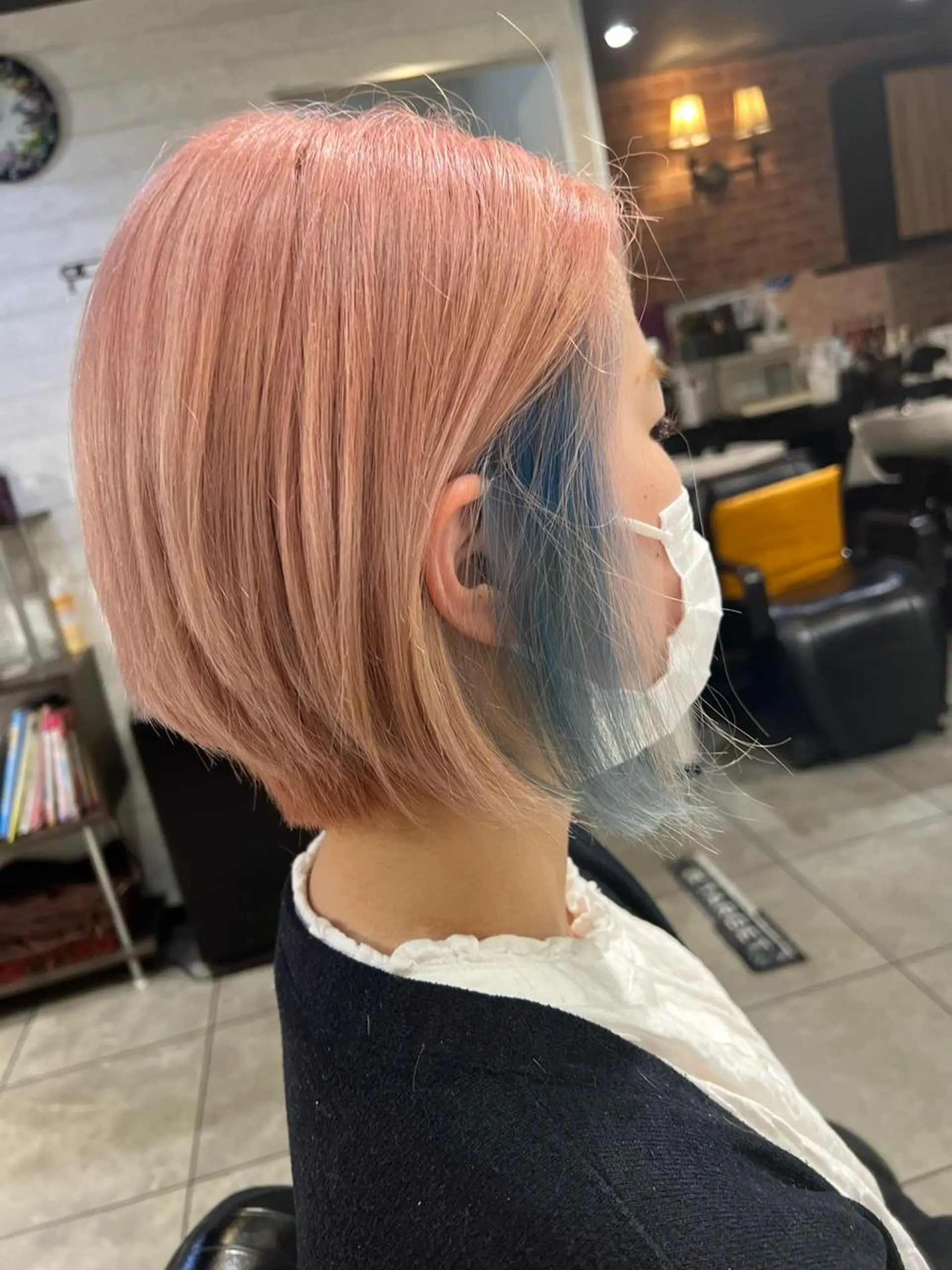 ショート カラー ピンクカラー kimura yuyaのヘアスタイル