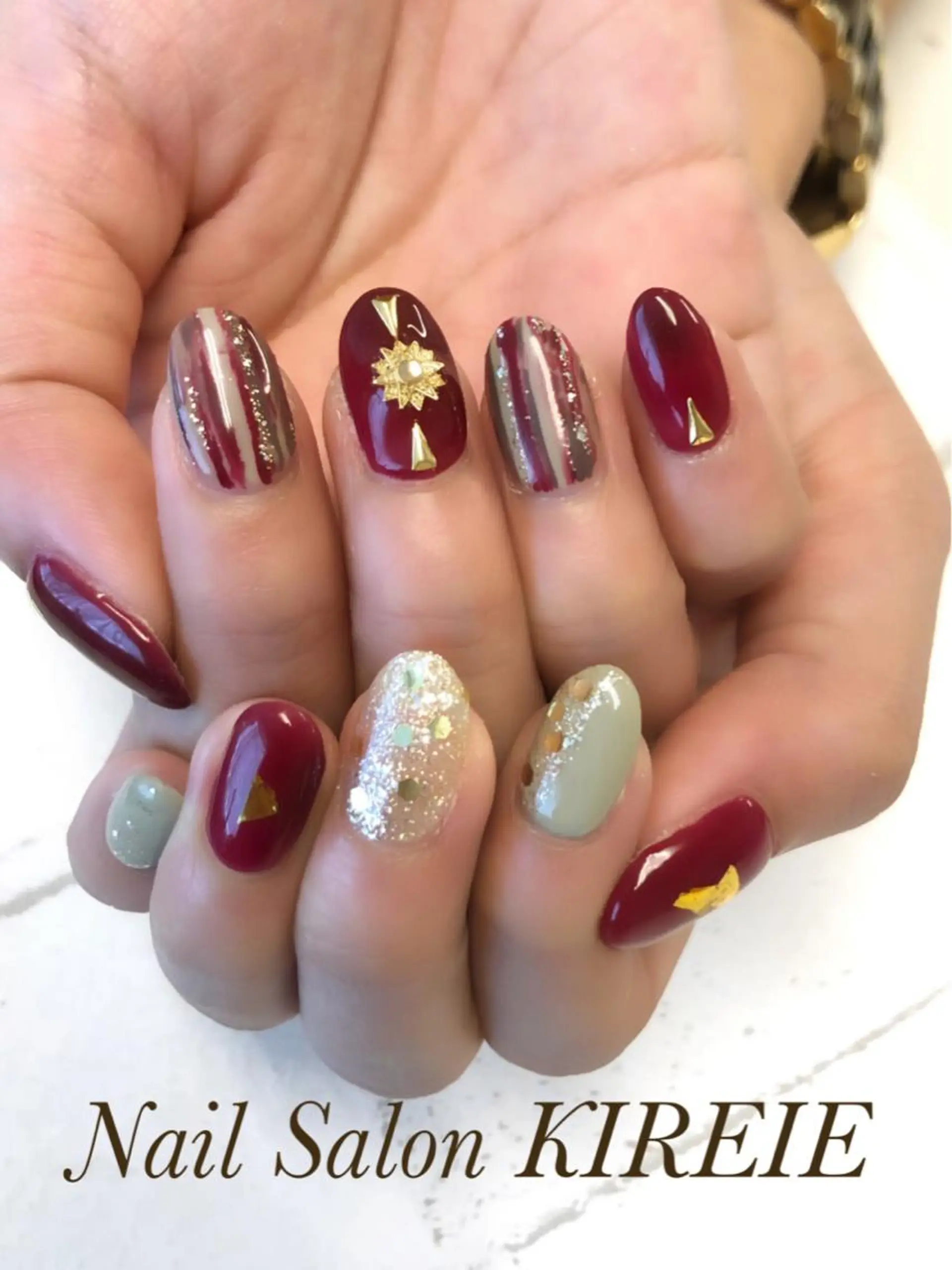 カラー ネイル ジェルネイル KIREIE NAILSのネイルデザイン