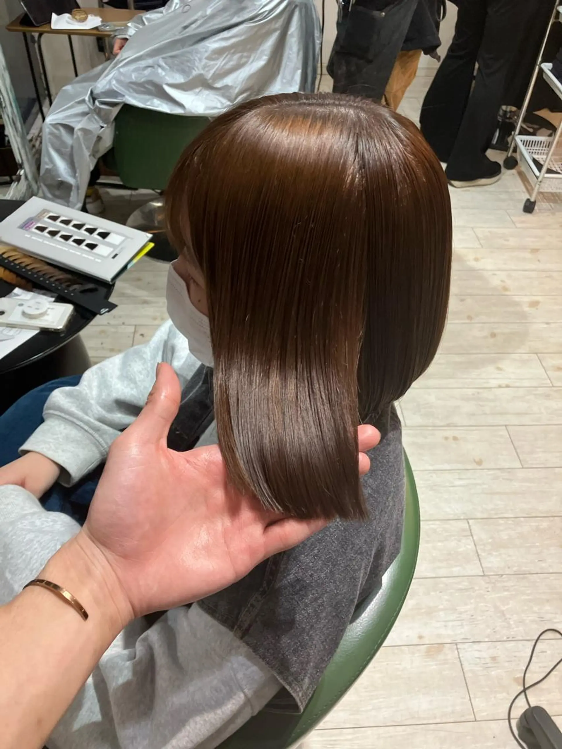 ミディアム カラー ブリーチ ヘアカラー トリートメント 🍀髪質改善、カラー TAICHI🍀のヘアスタイル