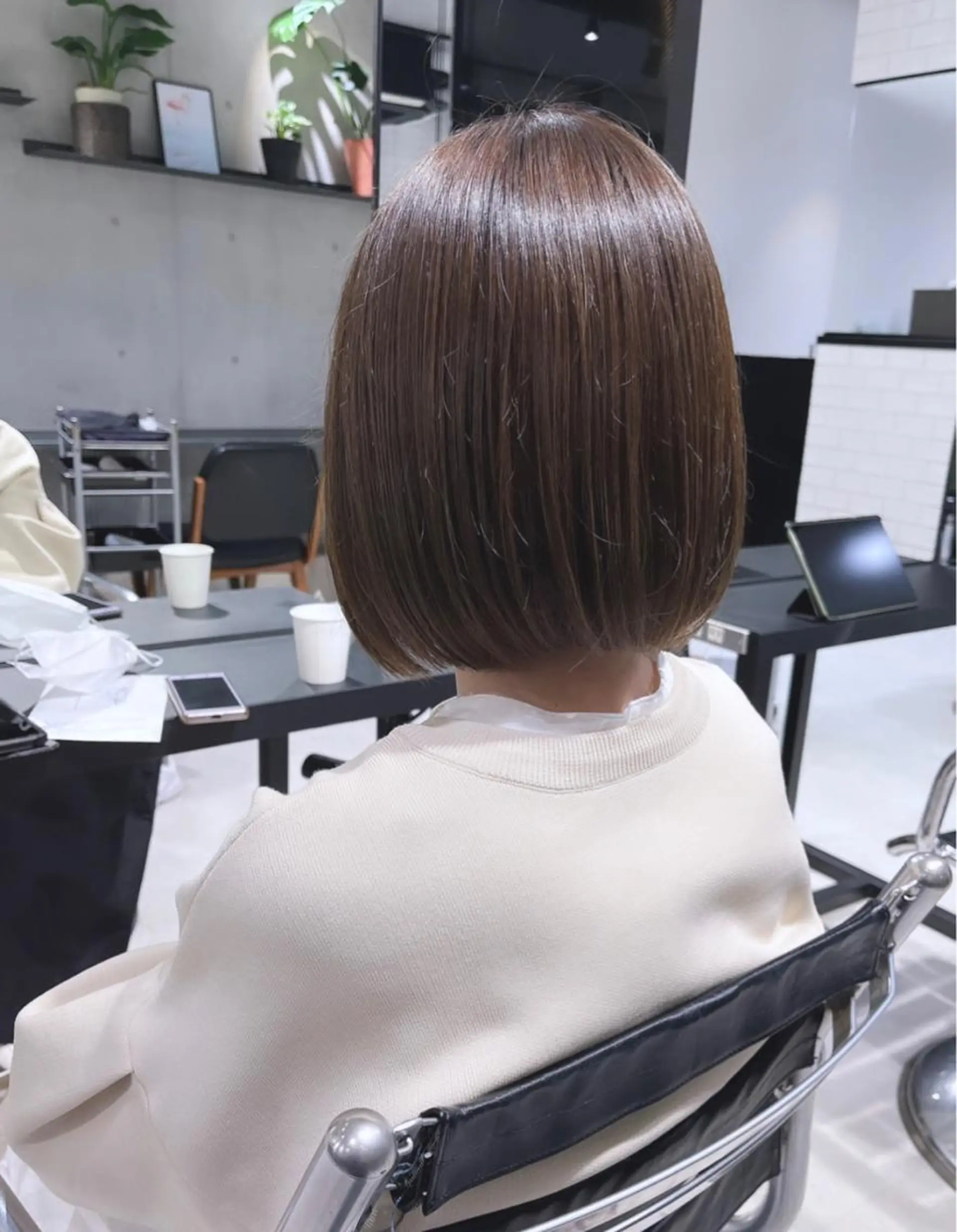 ミディアム カット ヘアカラー トリートメント 🌫️大人韓国ヘア 🌫️naoyaのヘアスタイル