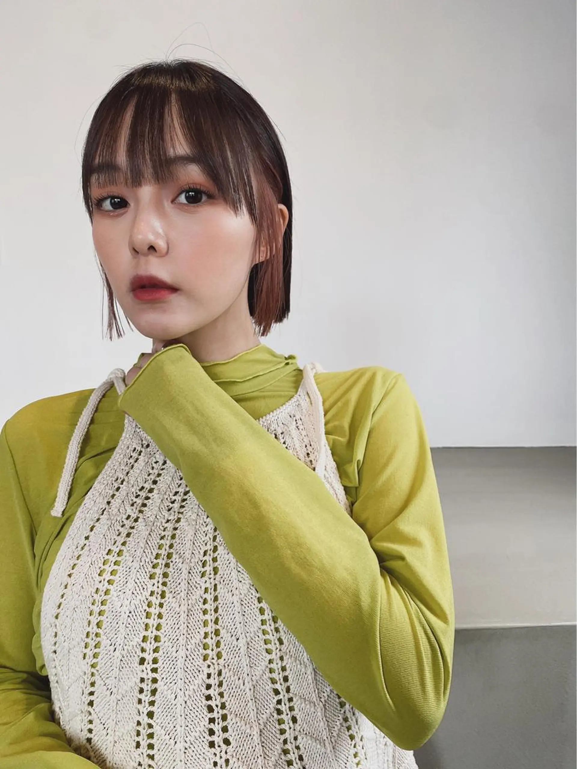 ショート カラー アディクシーカラー ブリーチ ブロンド ブルーカラー ハイライトカラー ヘアカラー CEINE【セーヌ】 三軒茶屋のヘアスタイル