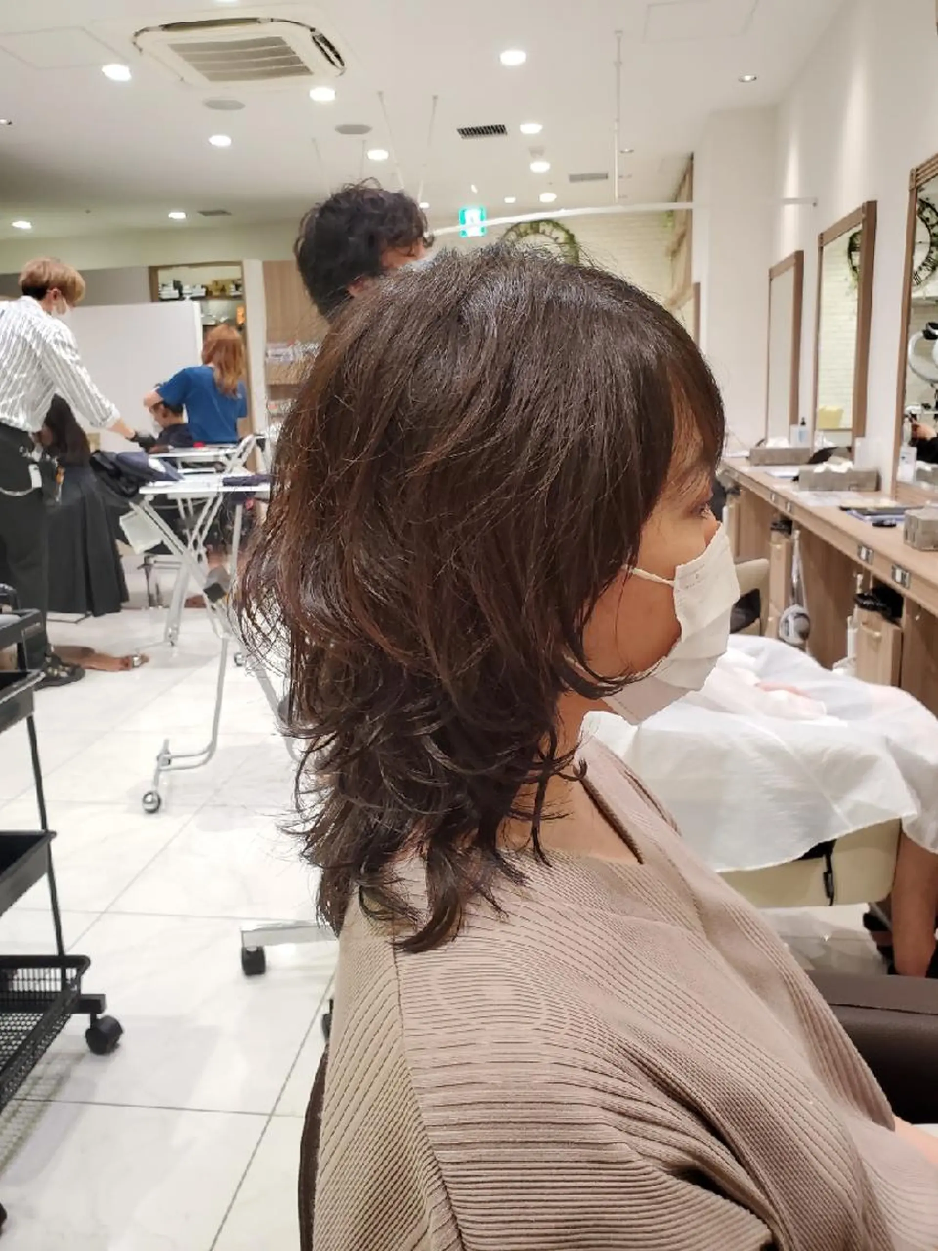 ミディアム カラー ベージュカラー オレンジ オレンジベージュ 中村 和貴のヘアスタイル
