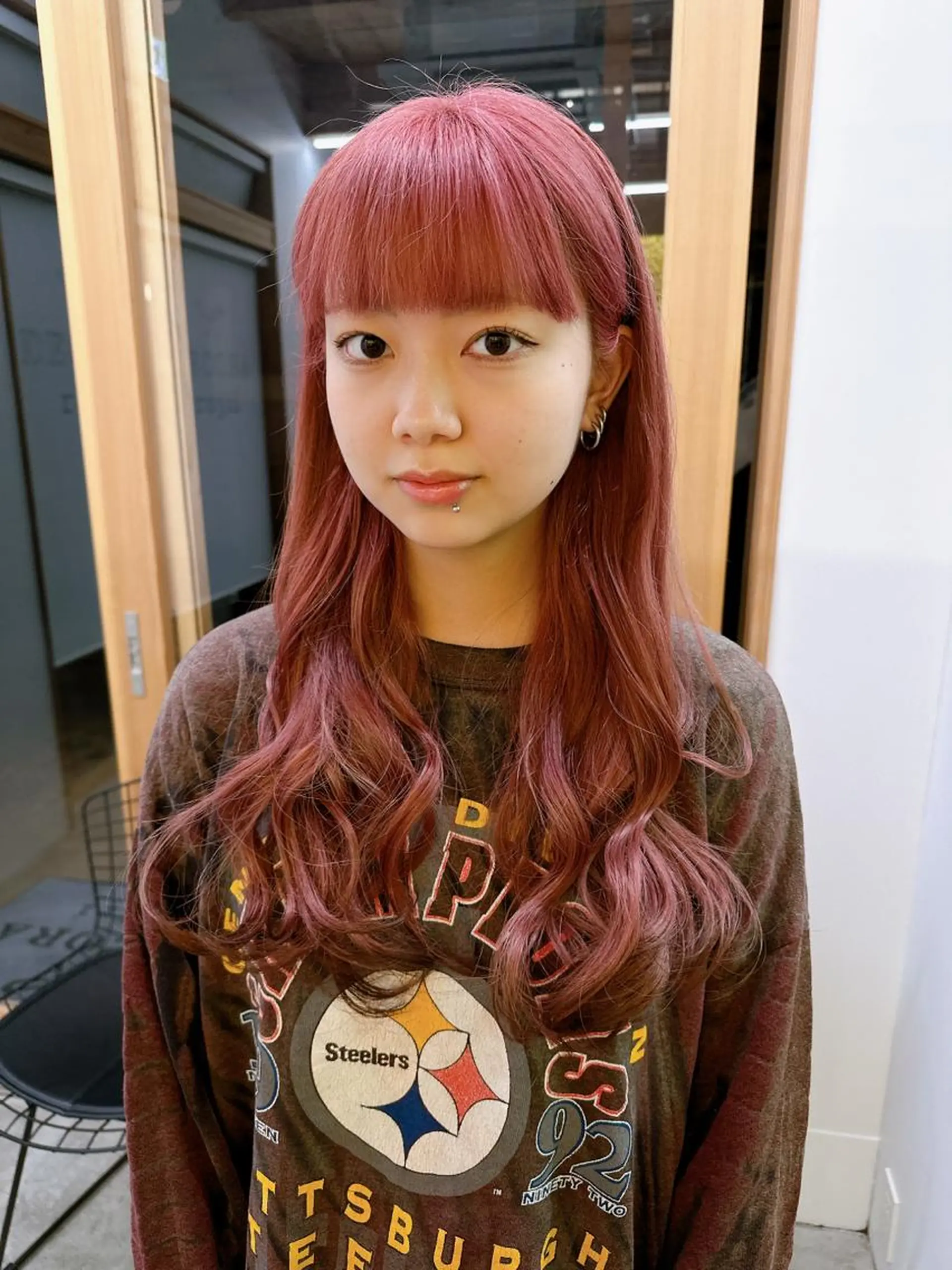 ロング カラー 中山 まどかのヘアスタイル