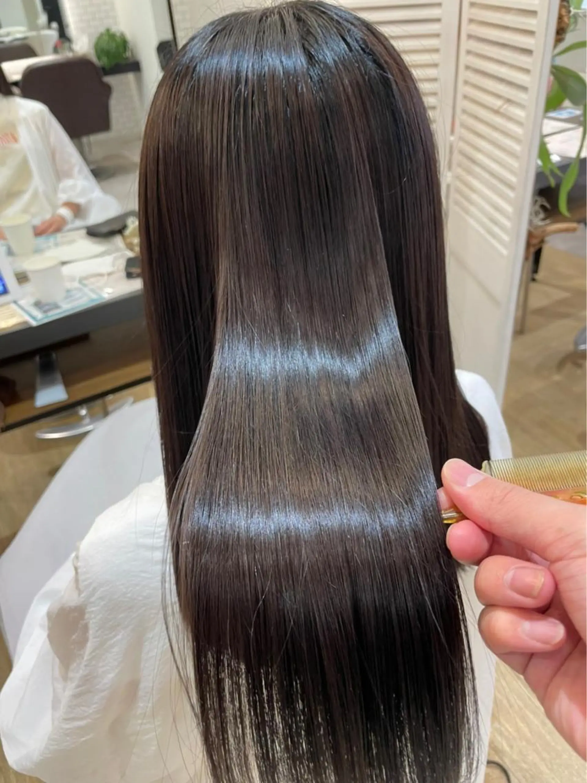 ロング カット ヘアカラー 縮毛矯正 縮毛矯正 髪質改善 鈴木のヘアスタイル