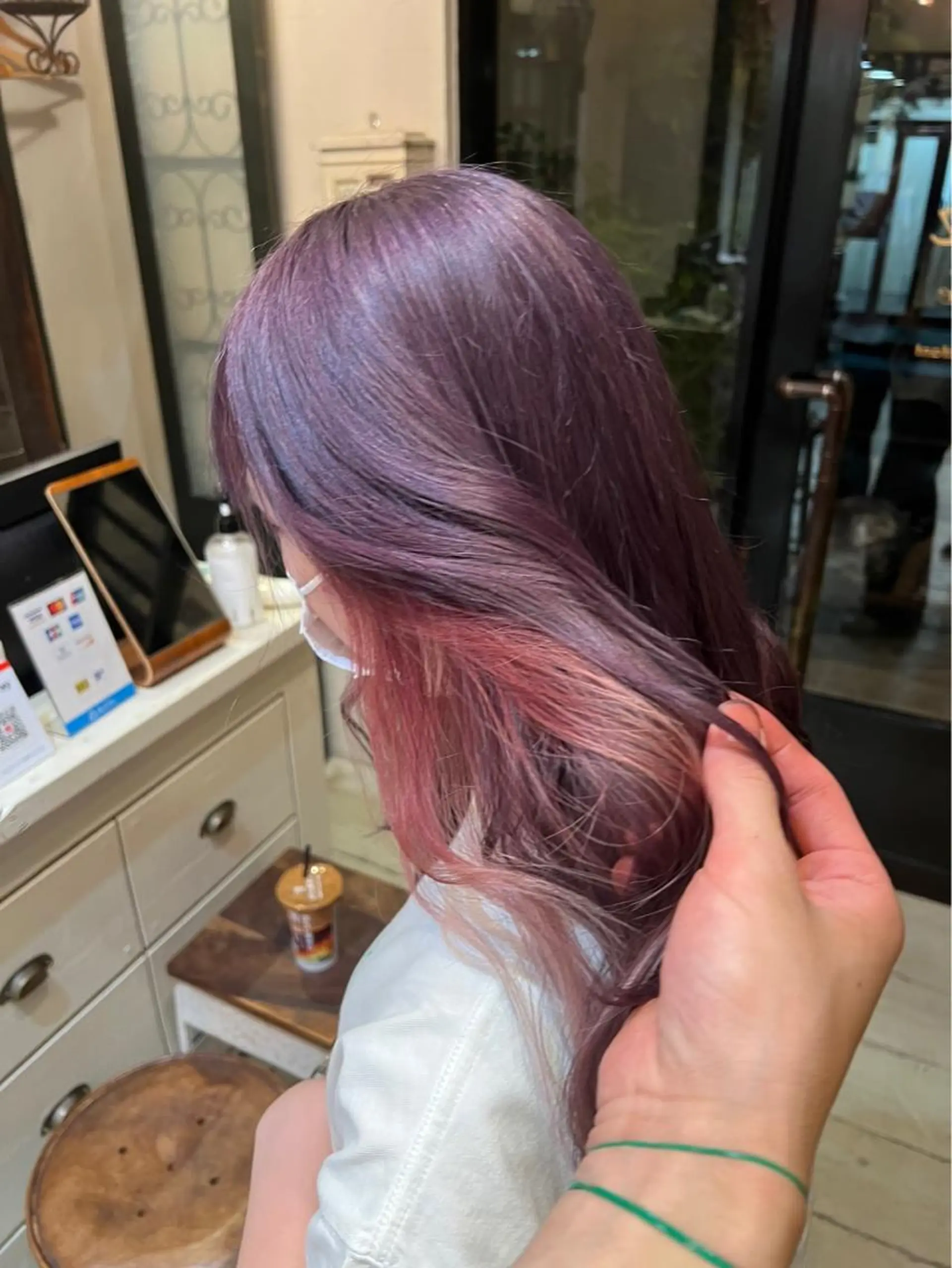 カラー ピンクカラー ヘアカラー トリートメント ダメージレス美容師 🌱水島侑理のヘアスタイル