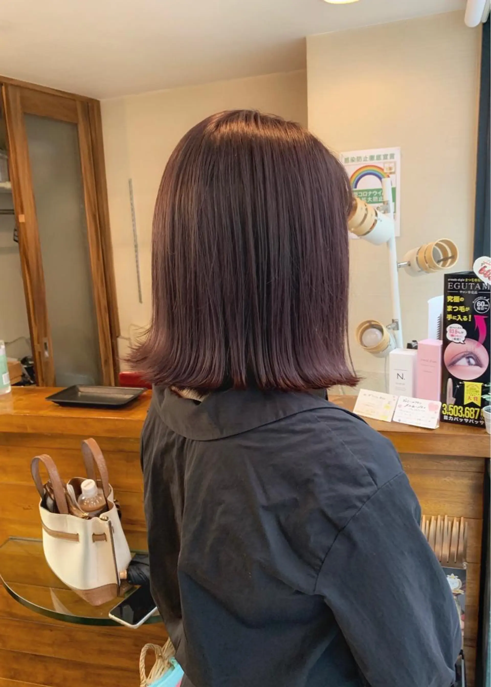 ミディアム カラー ベージュカラー ピンクカラー ピンクベージュ LUMO所属・矢野 晃平のヘアスタイル
